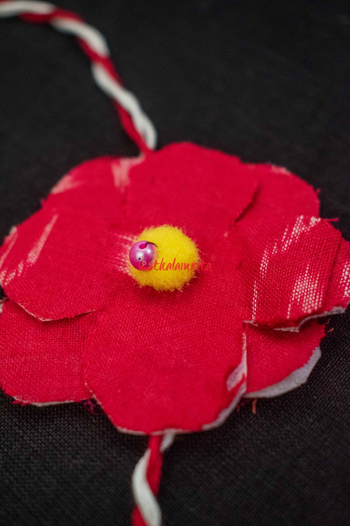 Red Flower Rakhi
