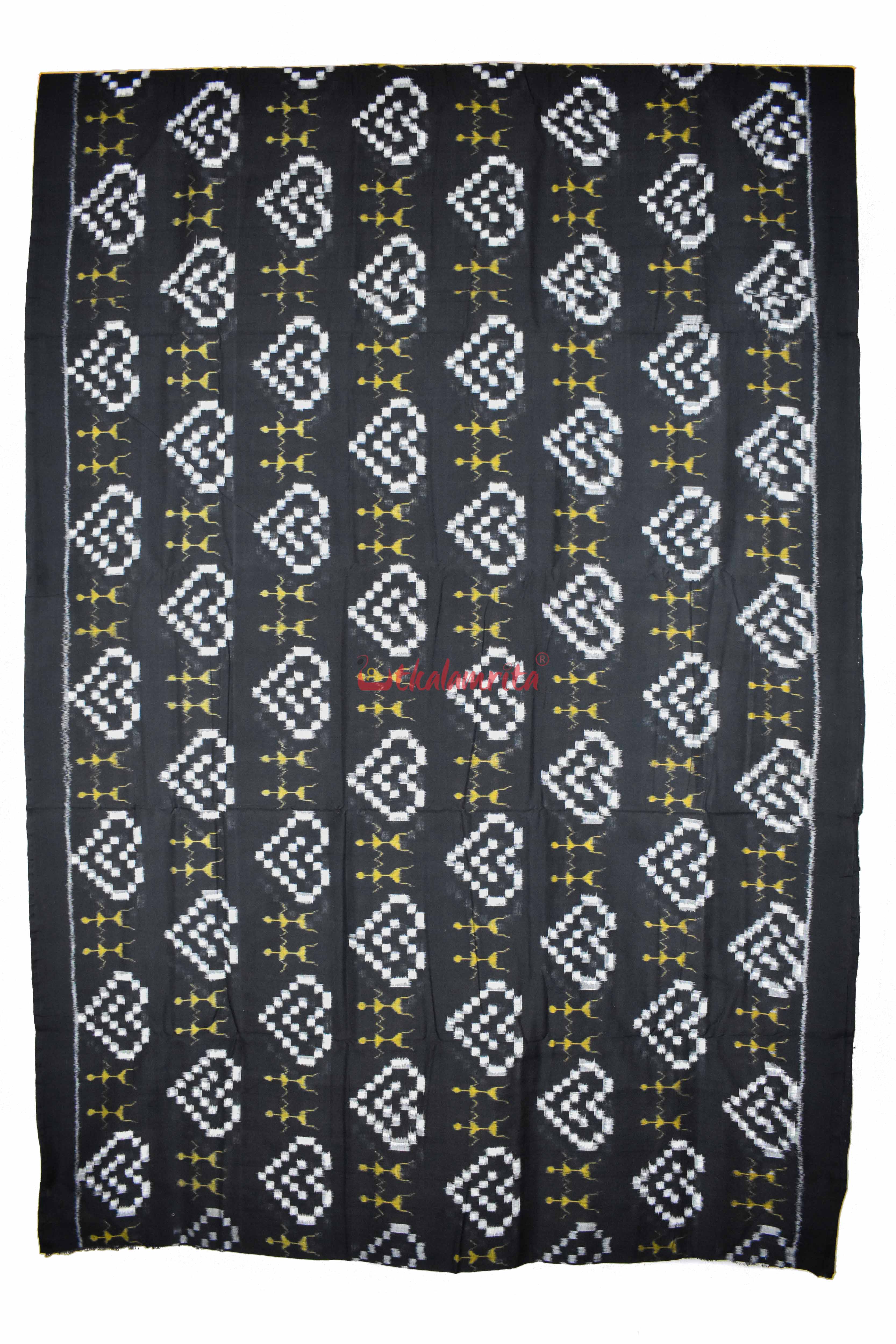 Big Black Hearts and Tribals (Fabric)