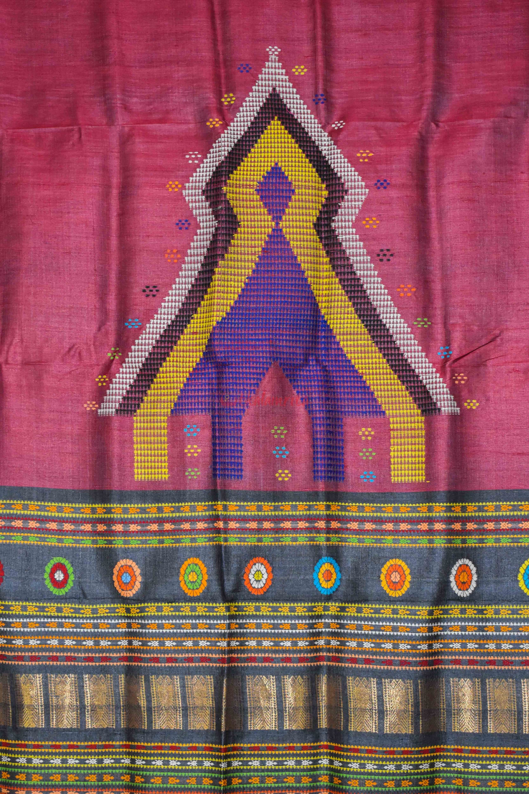 Maroon House Dolabedi Saree