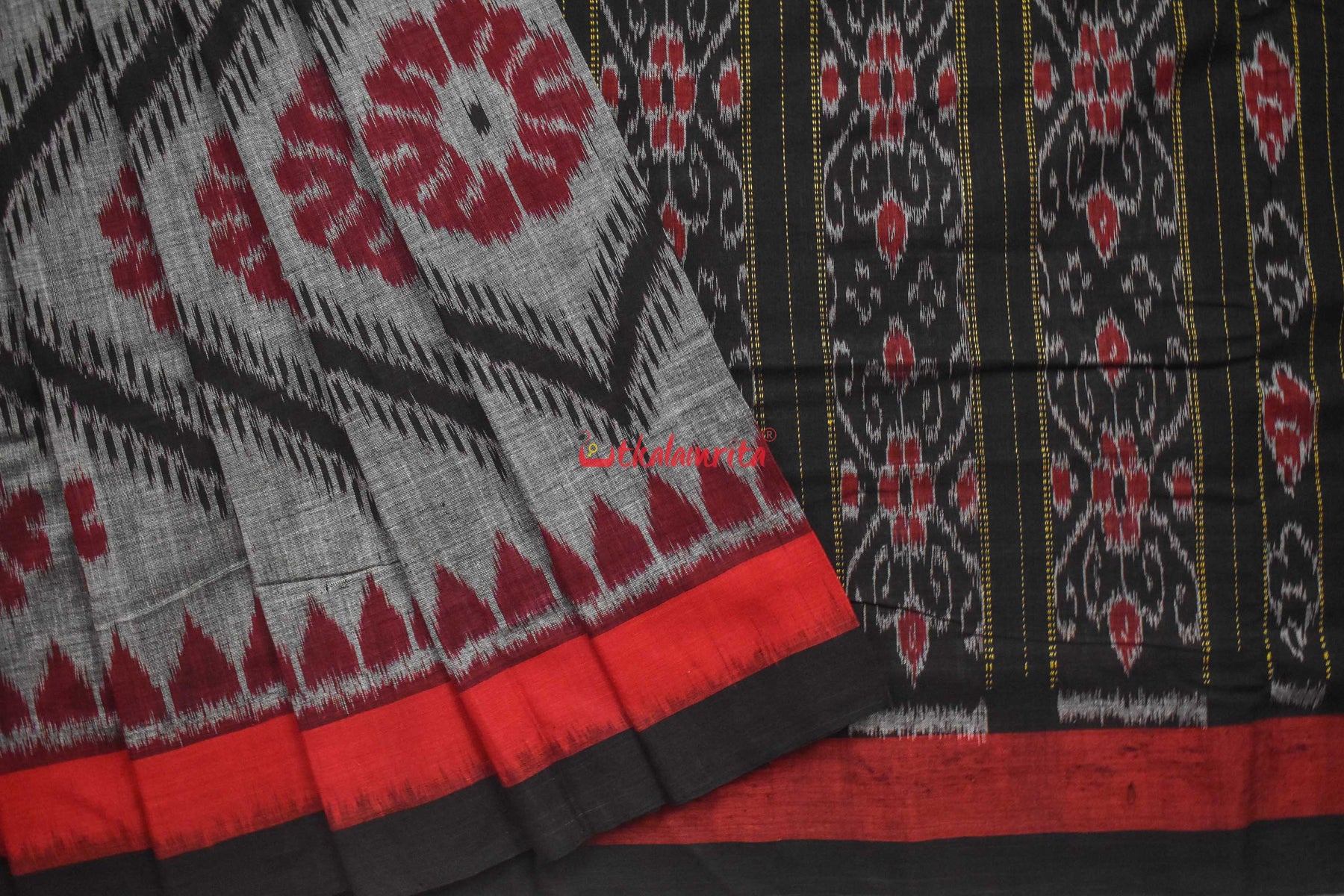 Bada Phula Khandua Cotton Saree