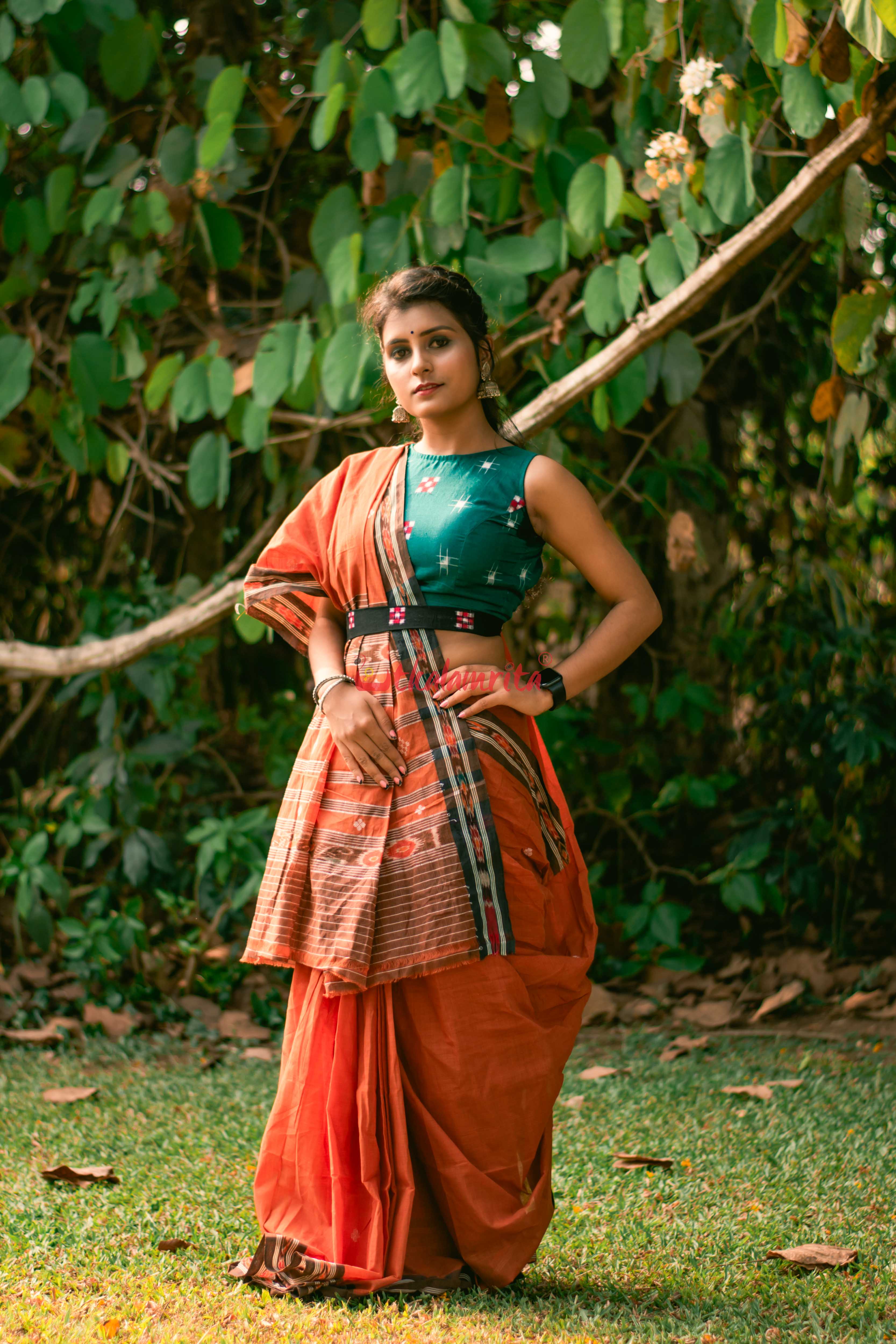 Brown Bandha Border Sutaluga