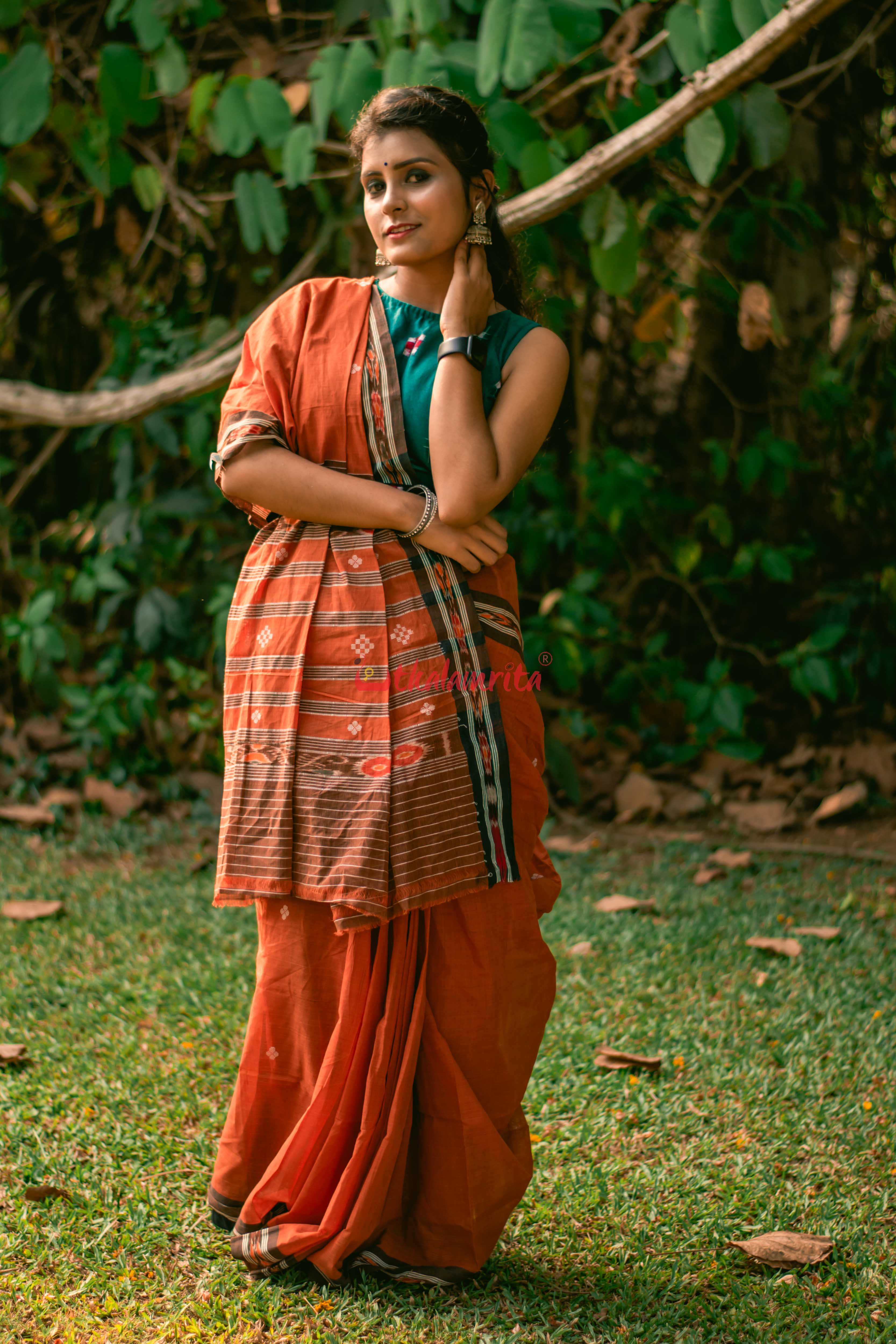 Brown Bandha Border Sutaluga