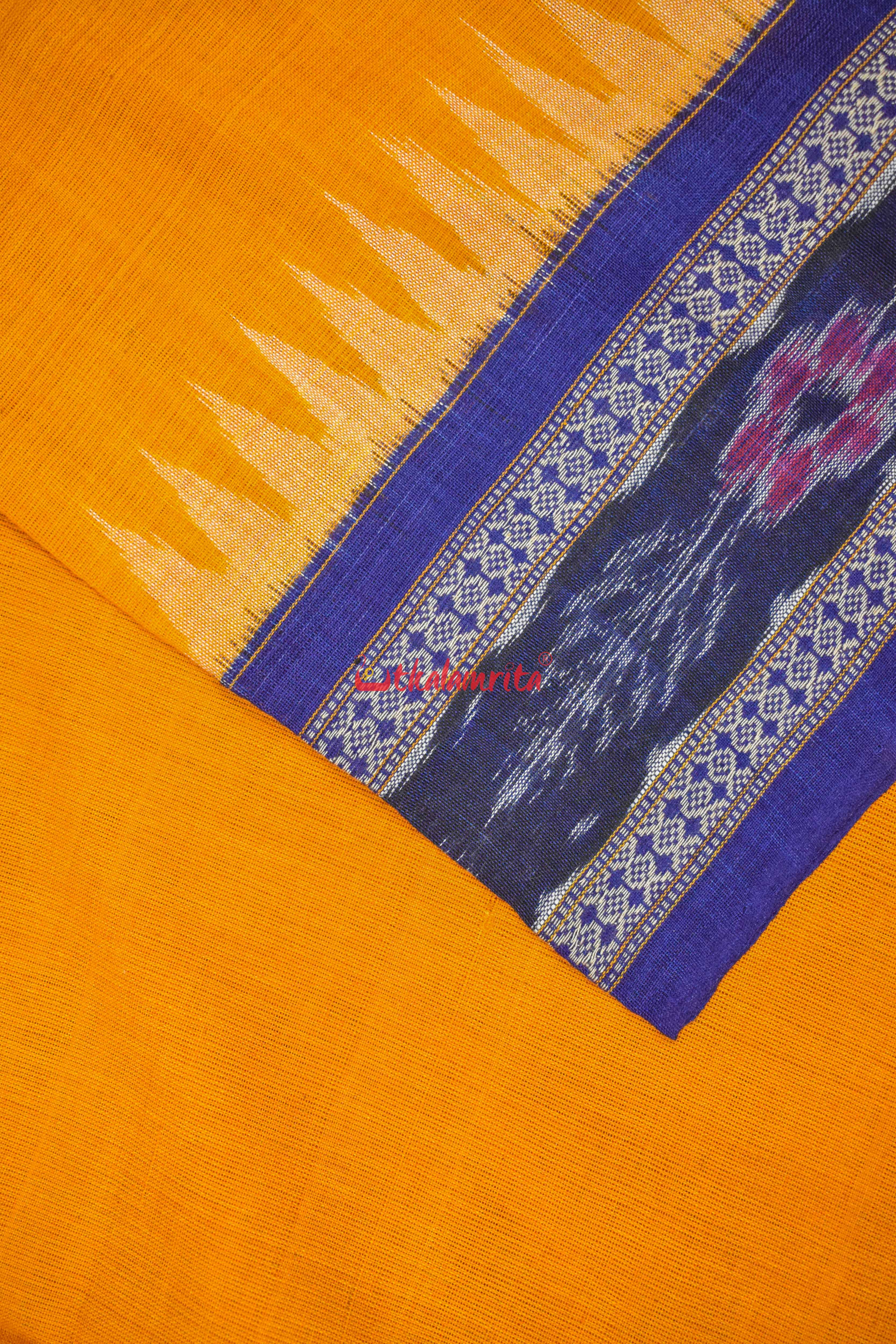 Apricot Blue Bandha (Dupatta)