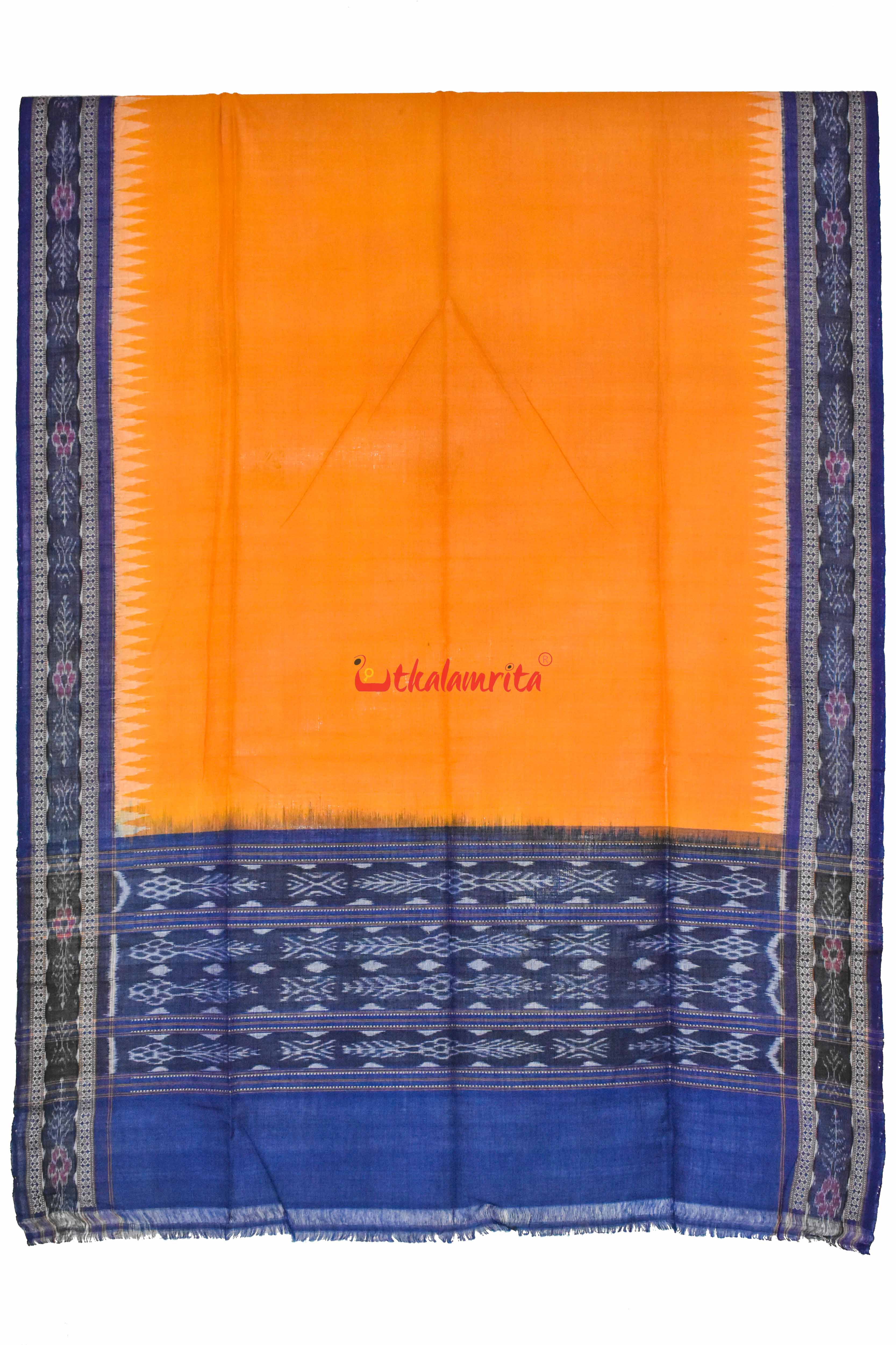 Apricot Blue Bandha (Dupatta)