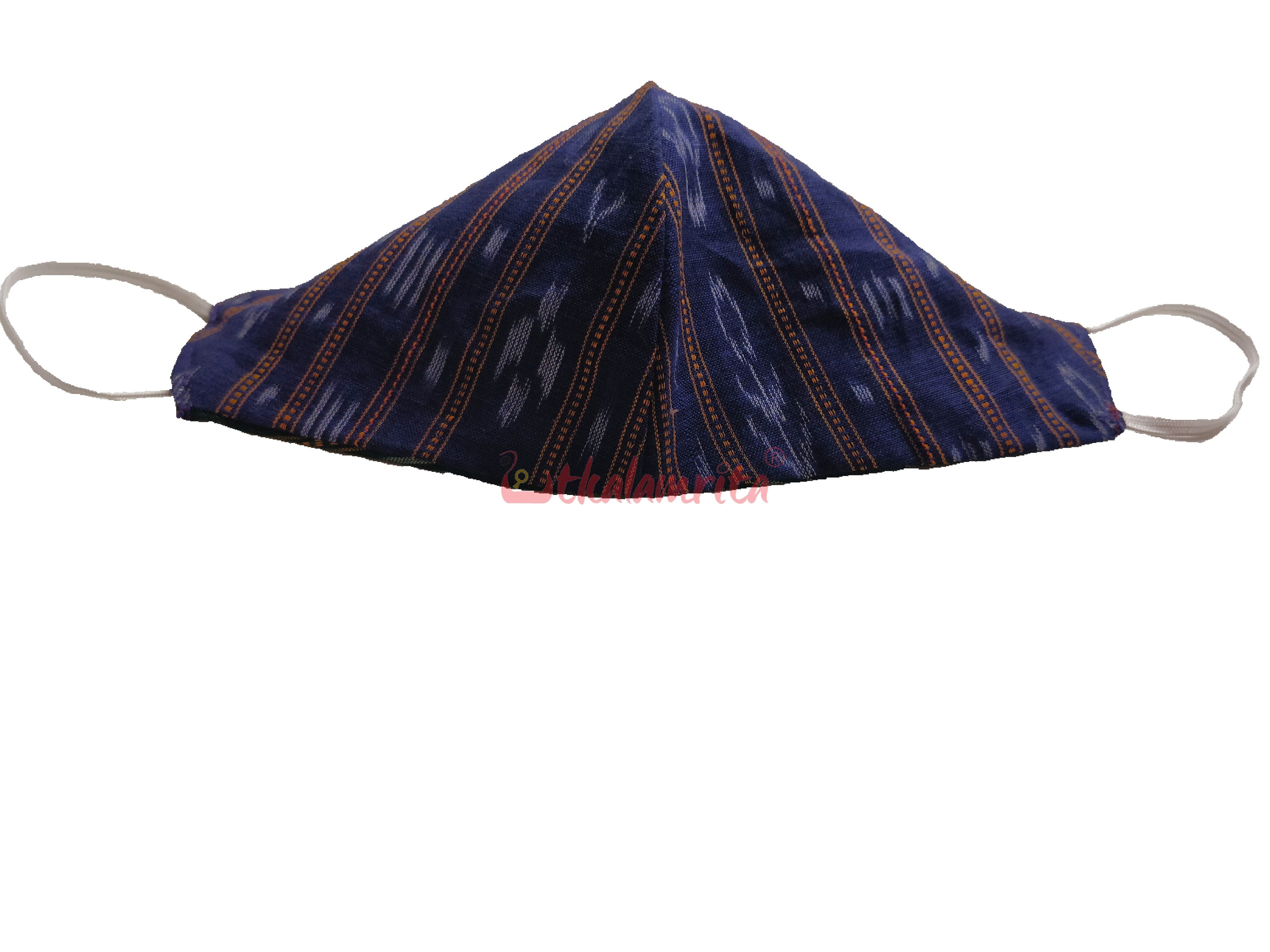 Blue & Green Ikat Mask
