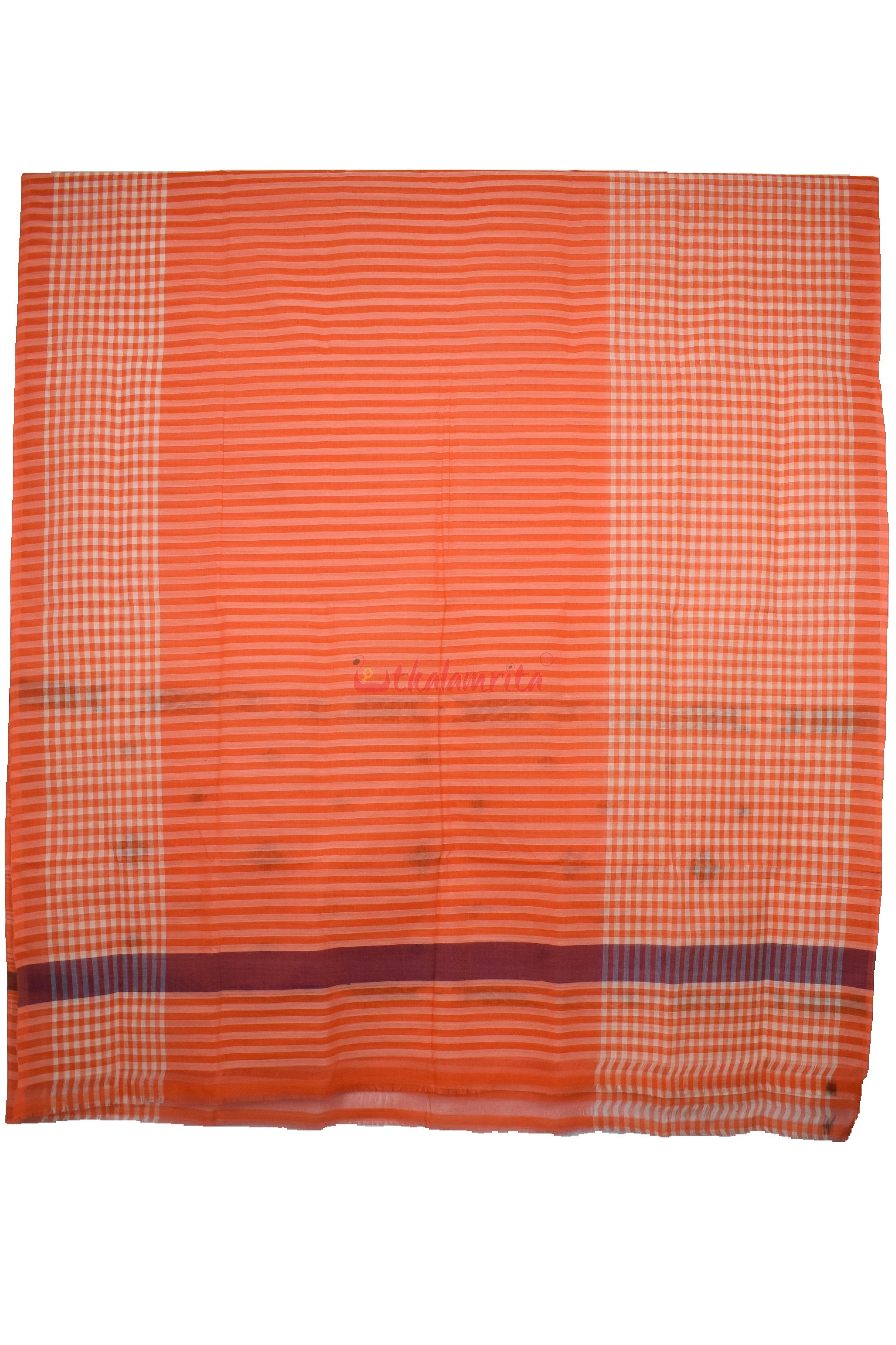 Orange Checks and Stripes