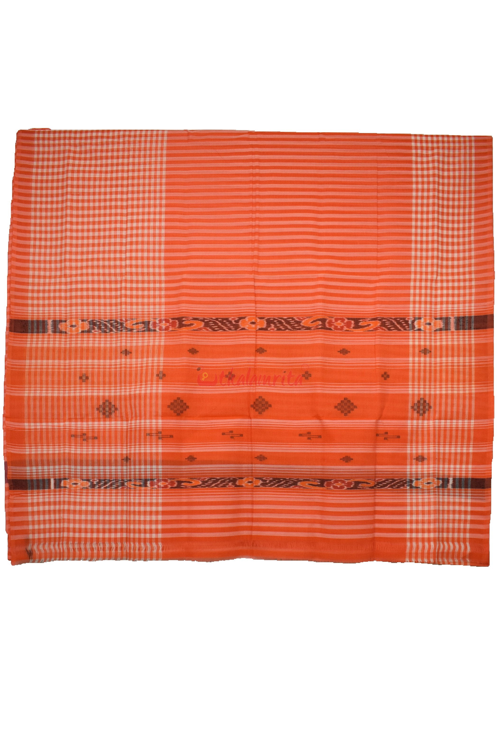 Orange Checks and Stripes