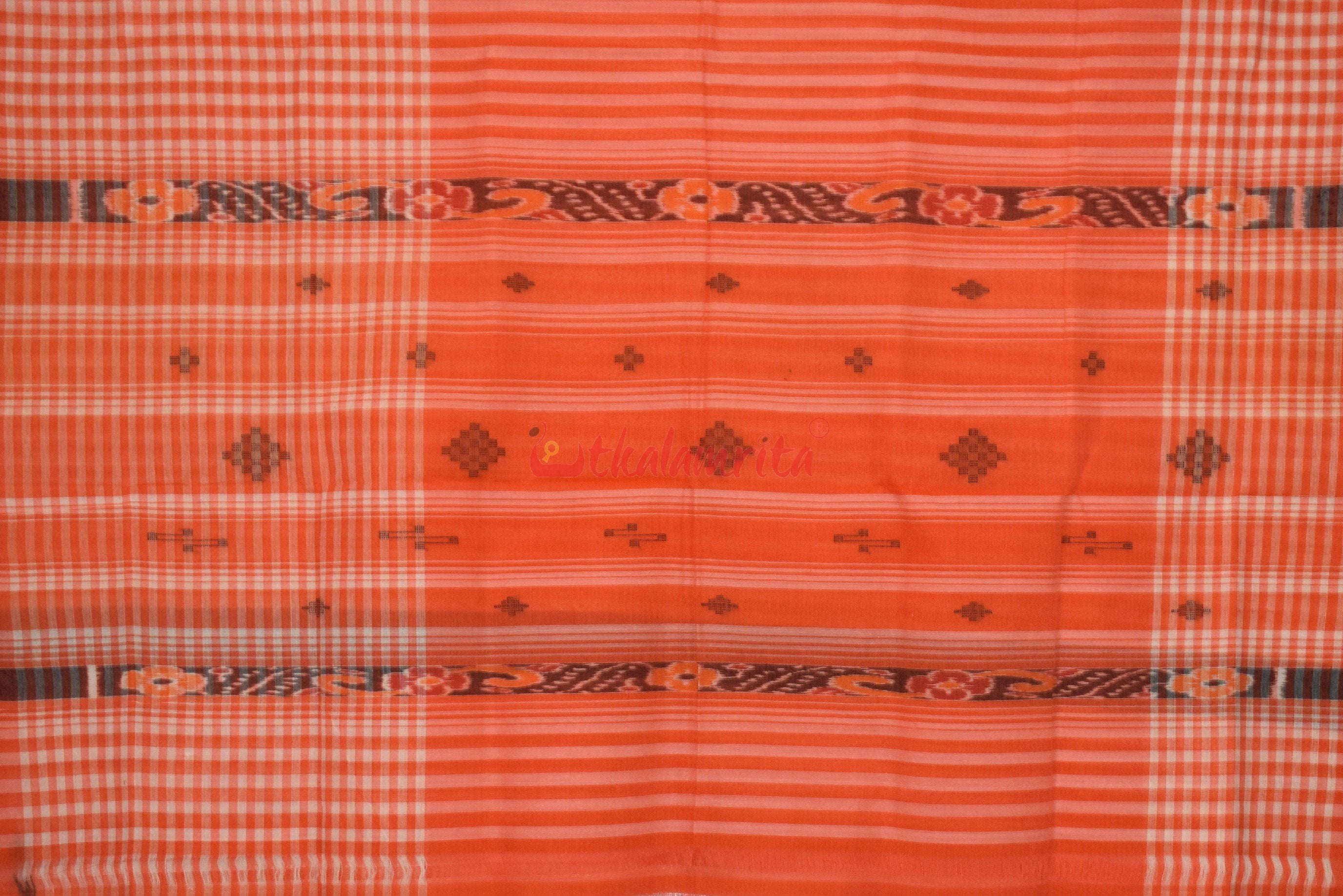 Orange Checks and Stripes