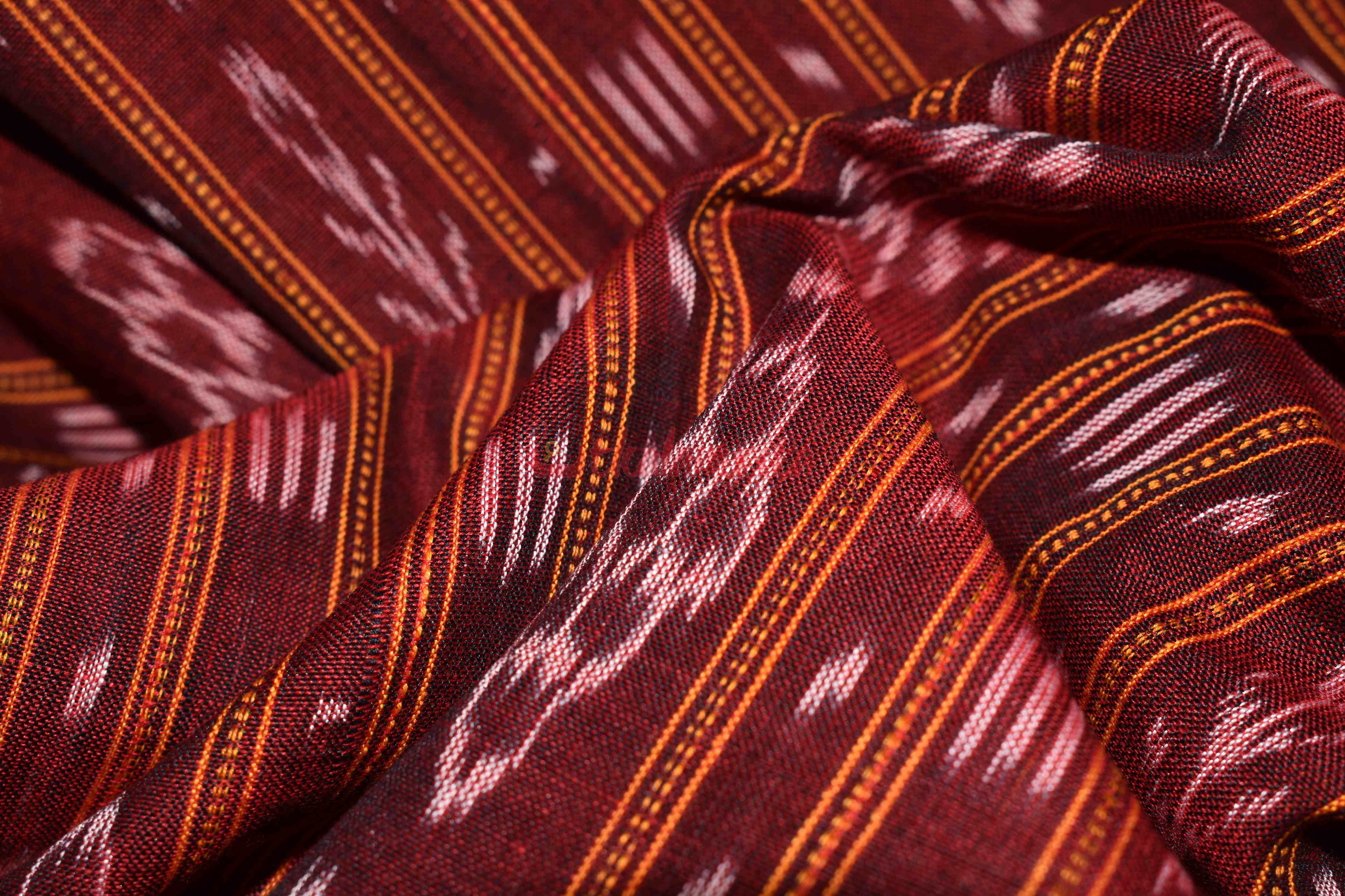 Maroon Ikat (Fabric)