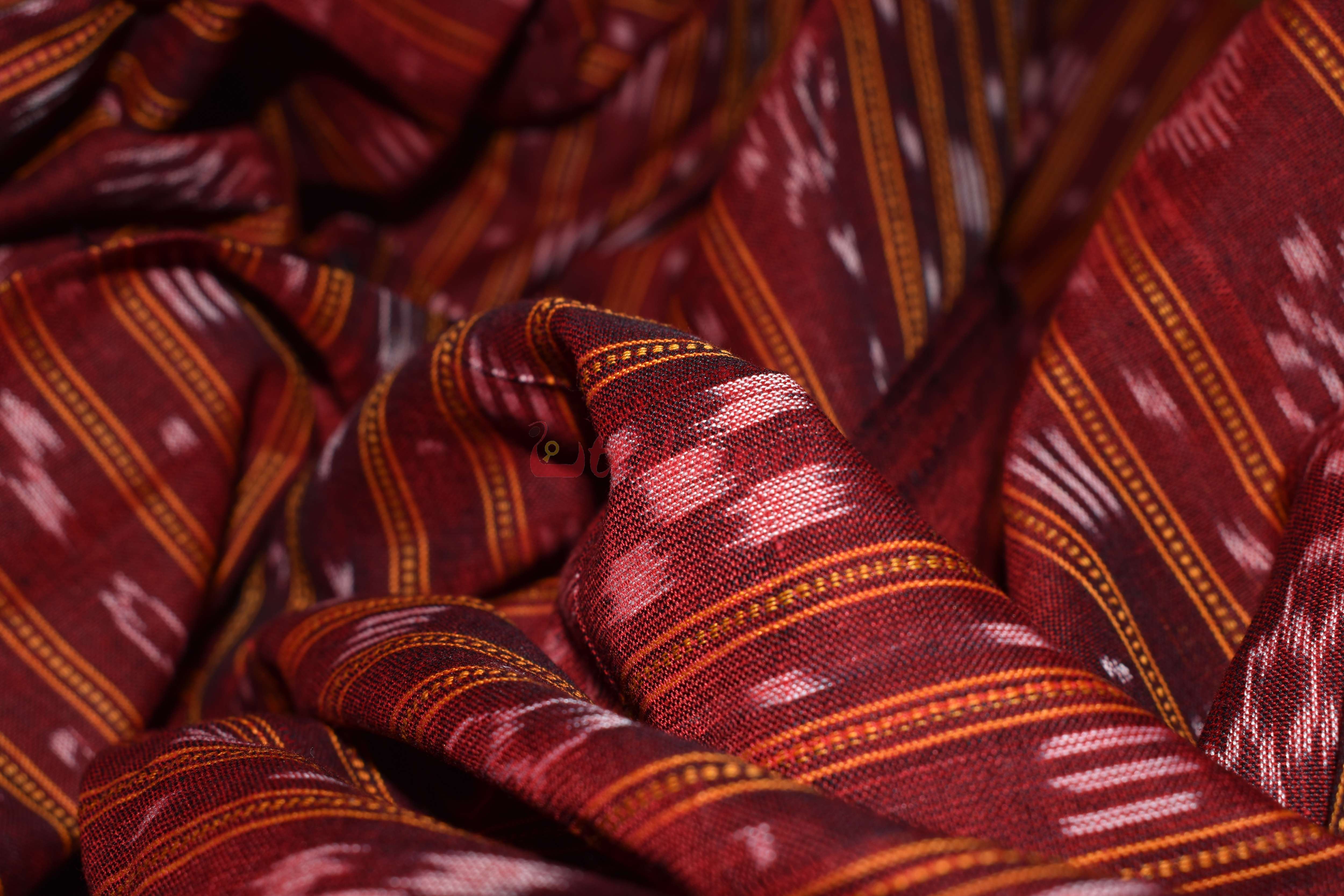 Maroon Ikat (Fabric)