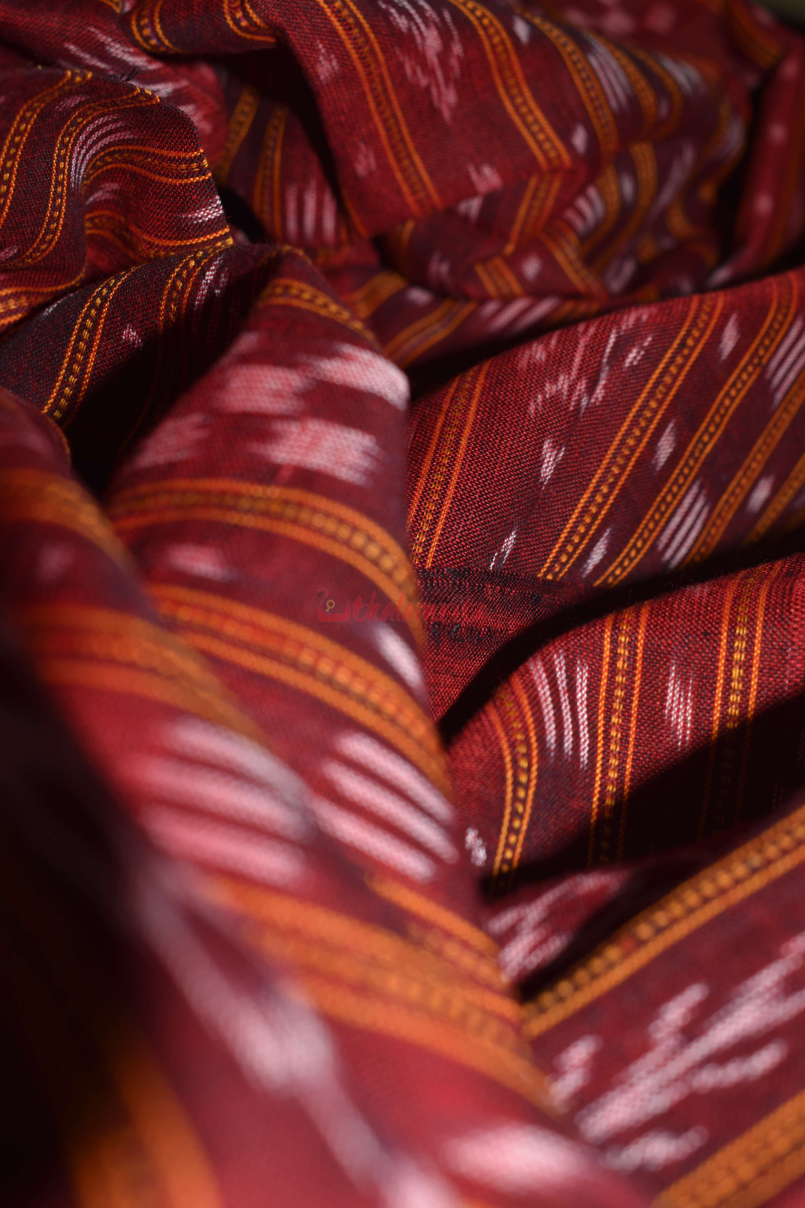 Maroon Ikat (Fabric)