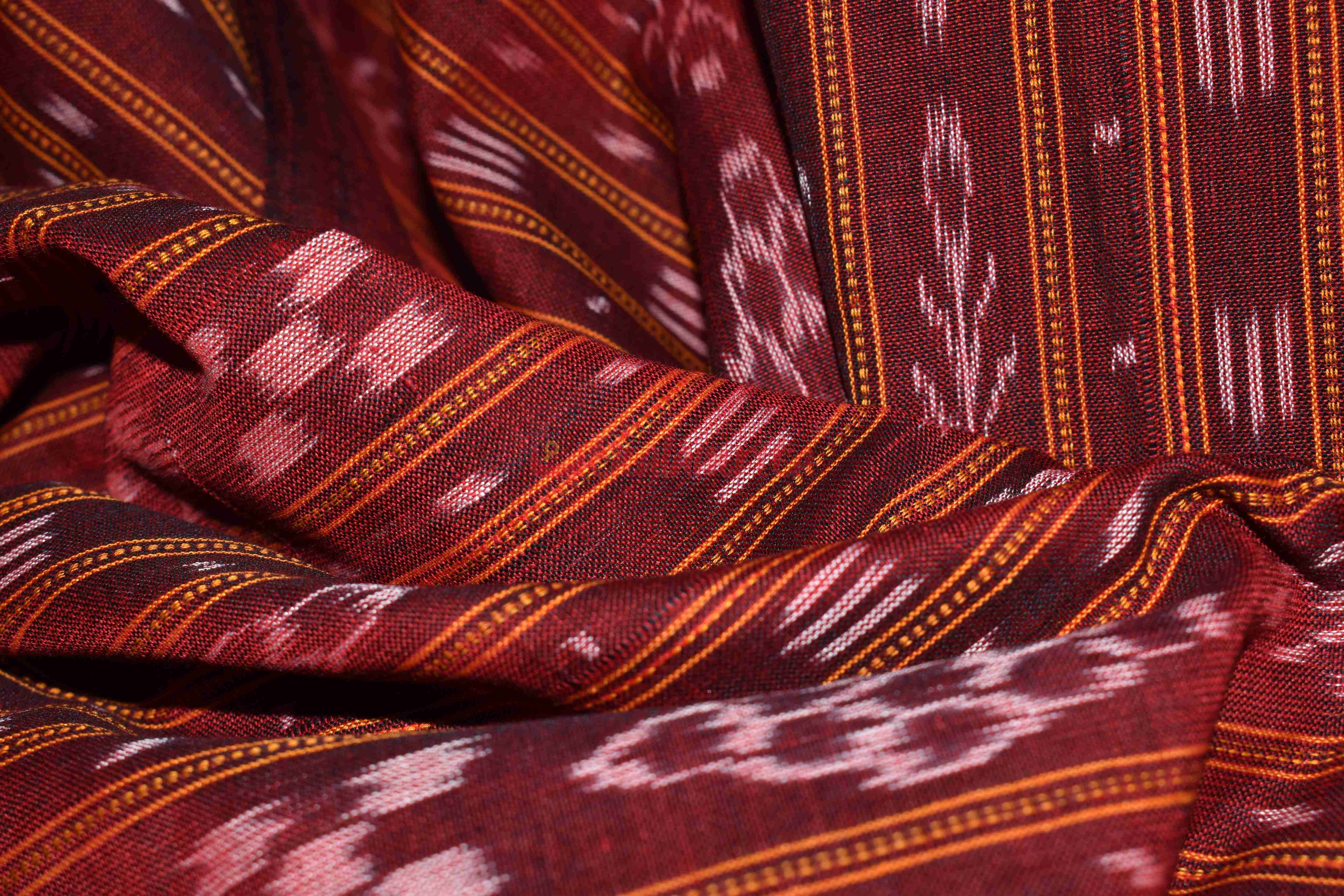 Maroon Ikat (Fabric)