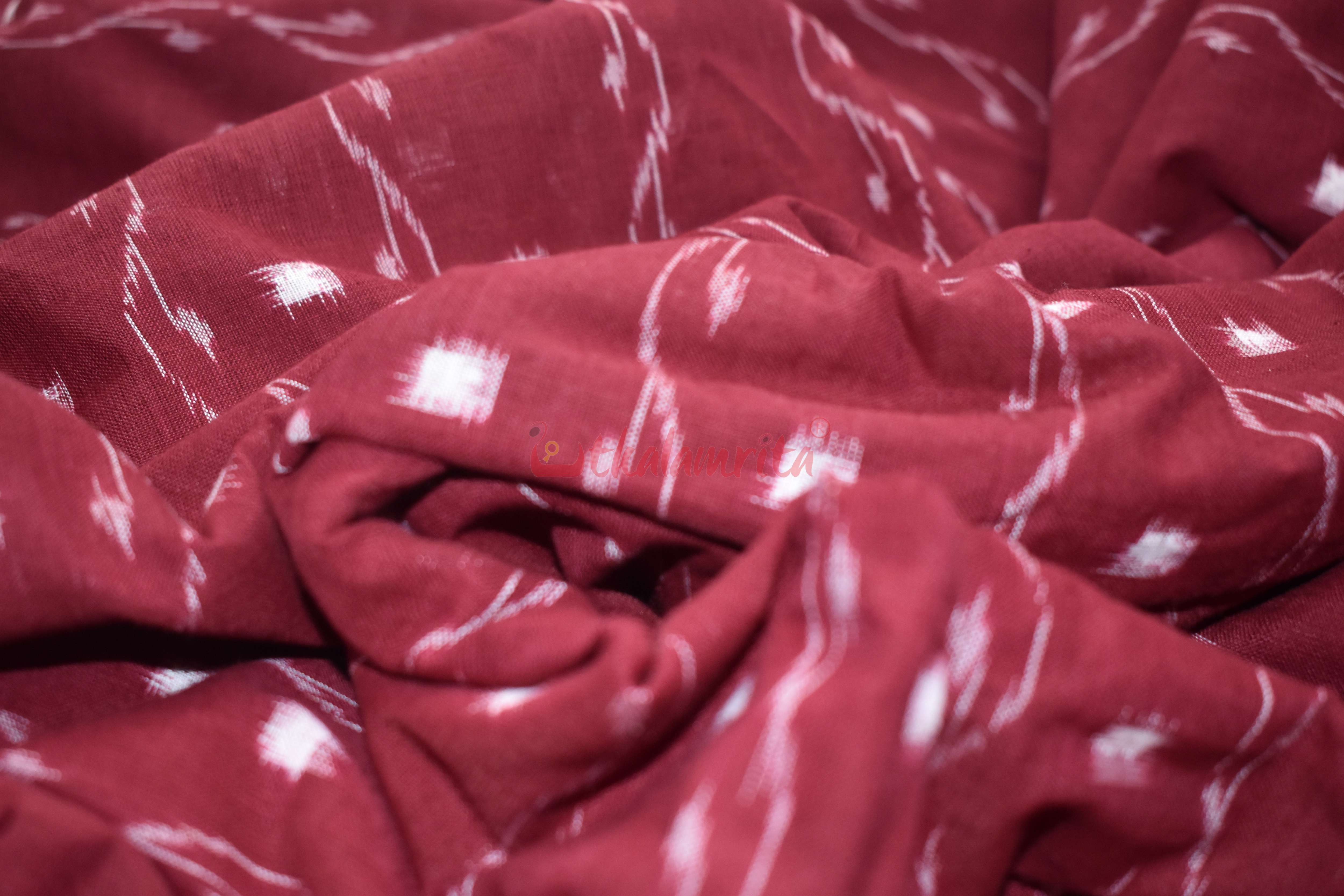 Maroon Tipa Pasapali Lata (Fabric)