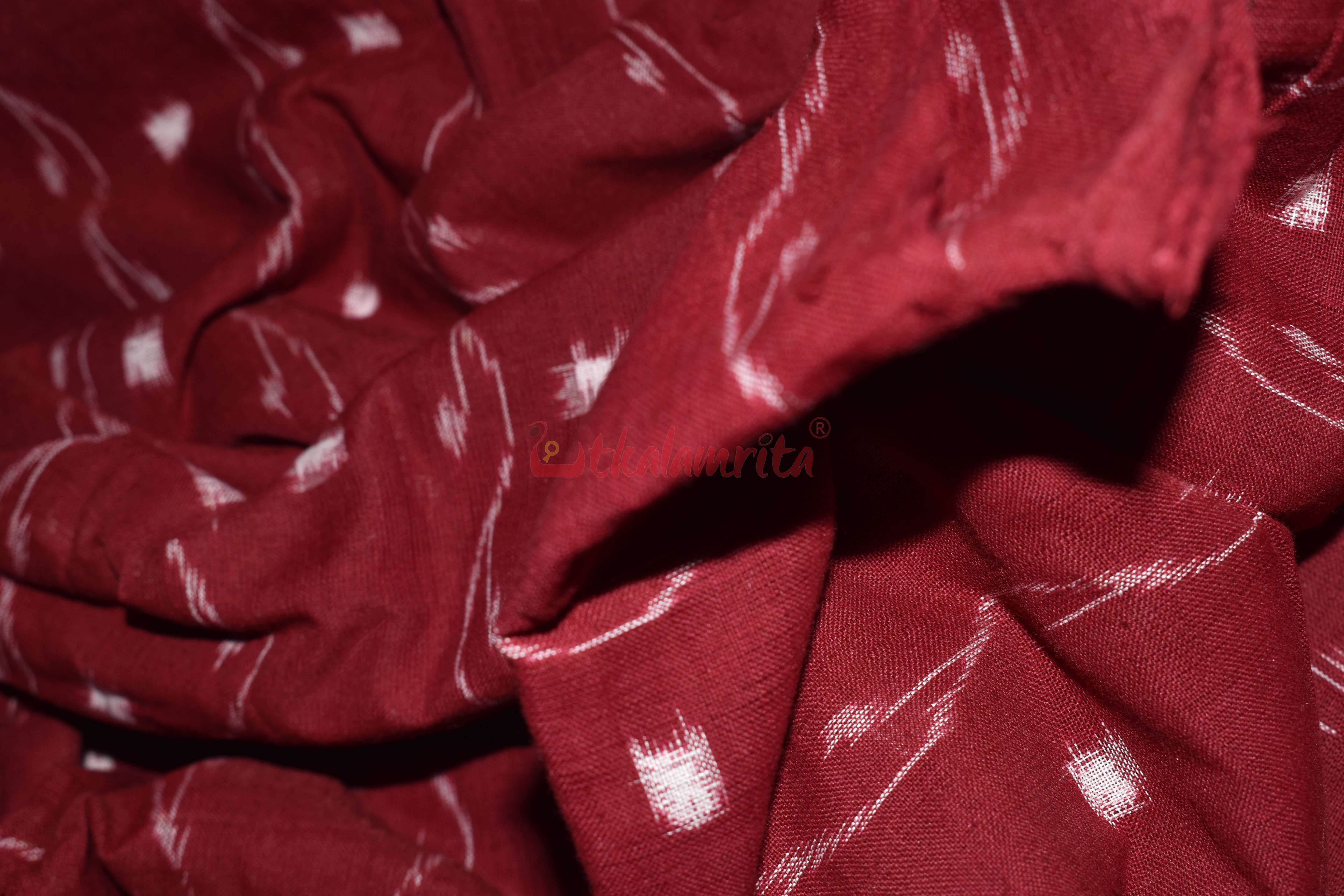 Maroon Tipa Pasapali Lata (Fabric)