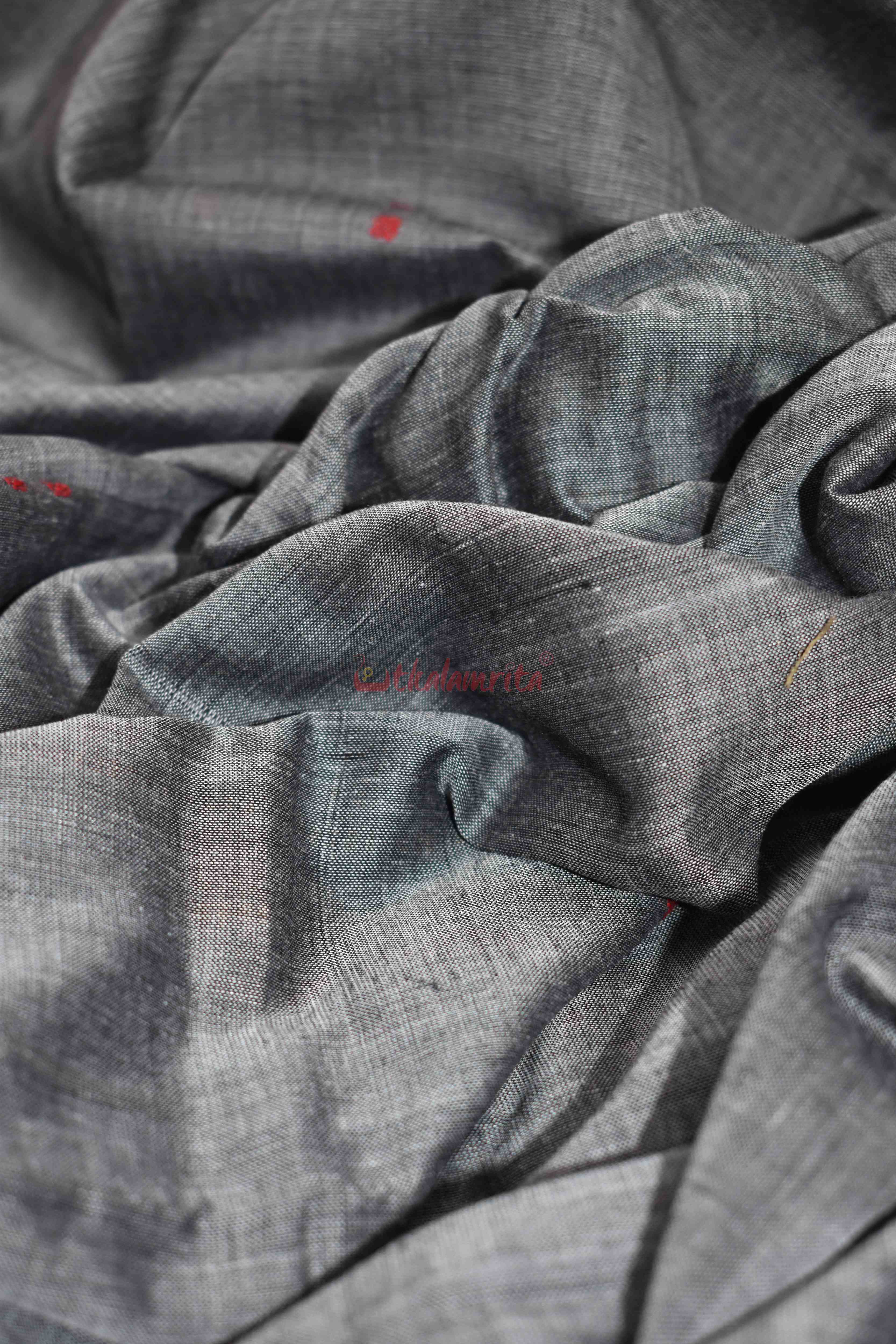 Grey Black Triranga Bomkai Saree