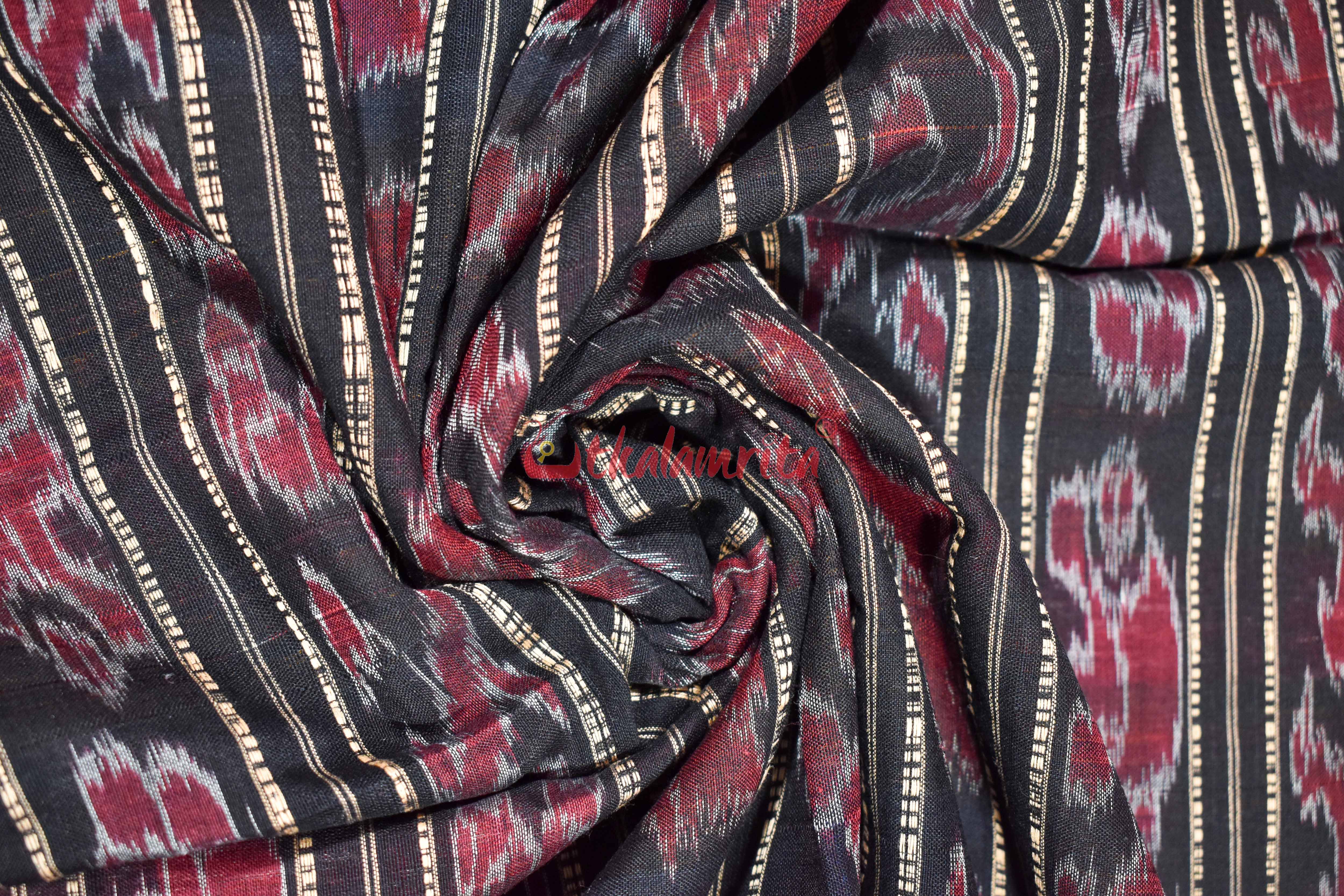 Blue Red Bichitrapuri Saree