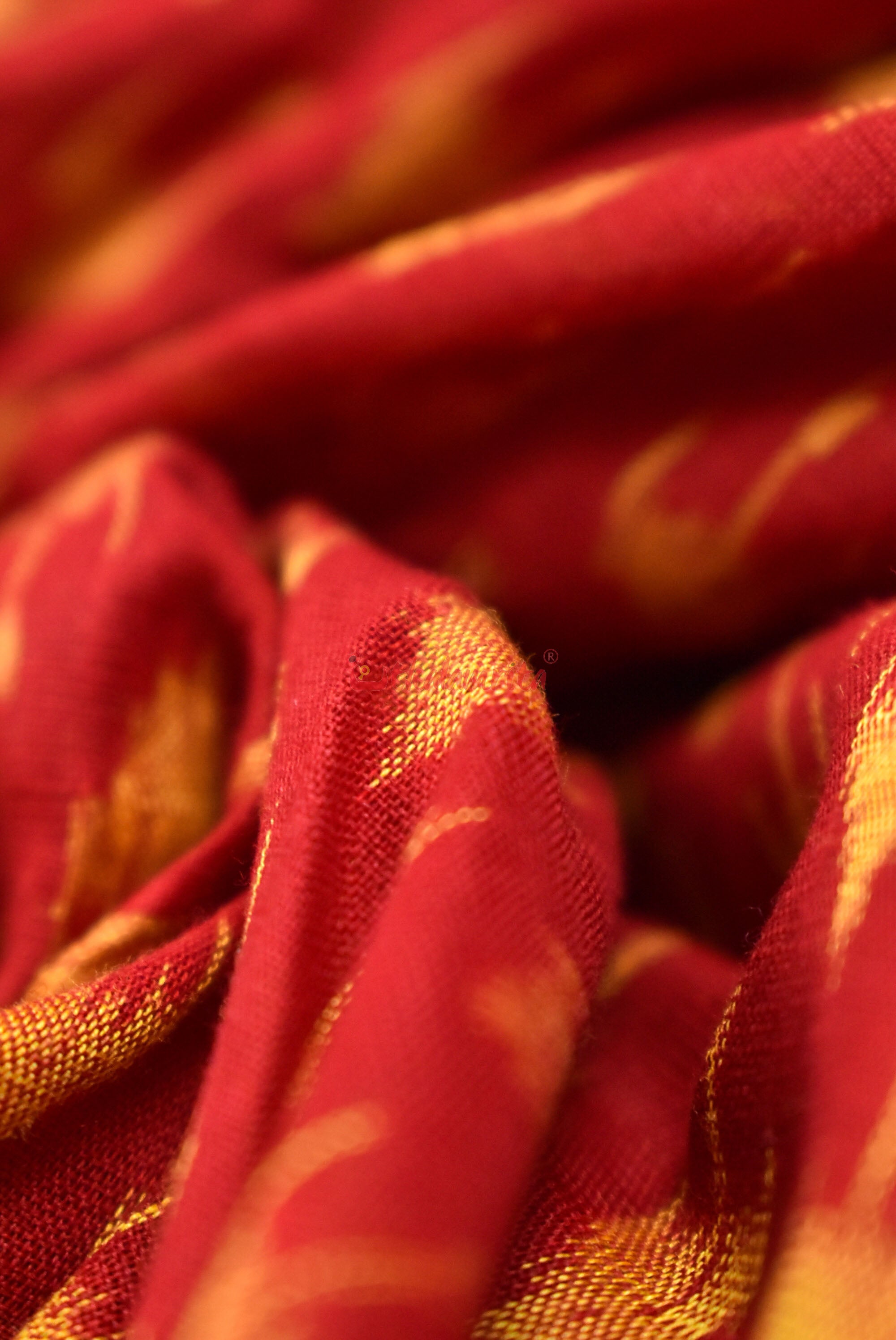 Chhatu Golden Over Red (Fabric)