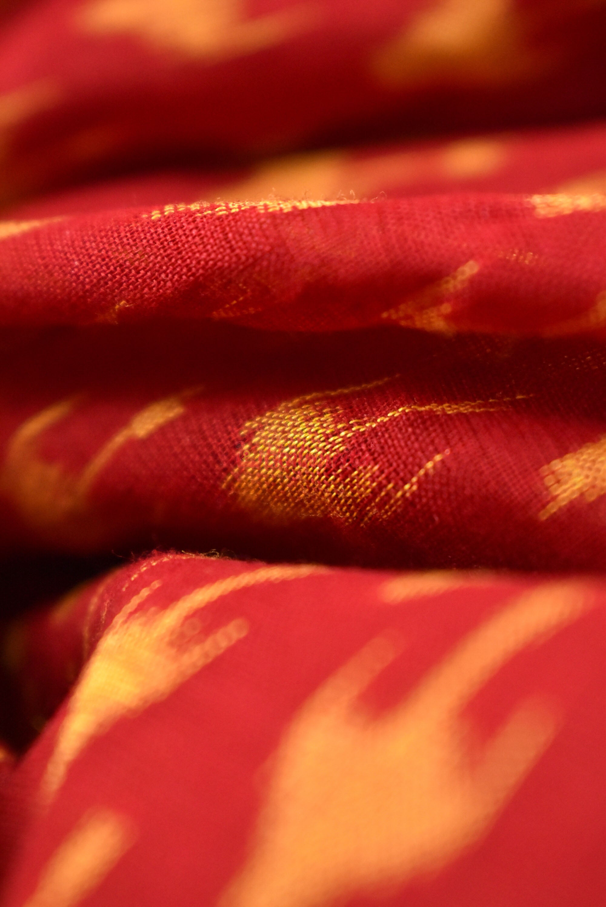 Chhatu Golden Over Red (Fabric)