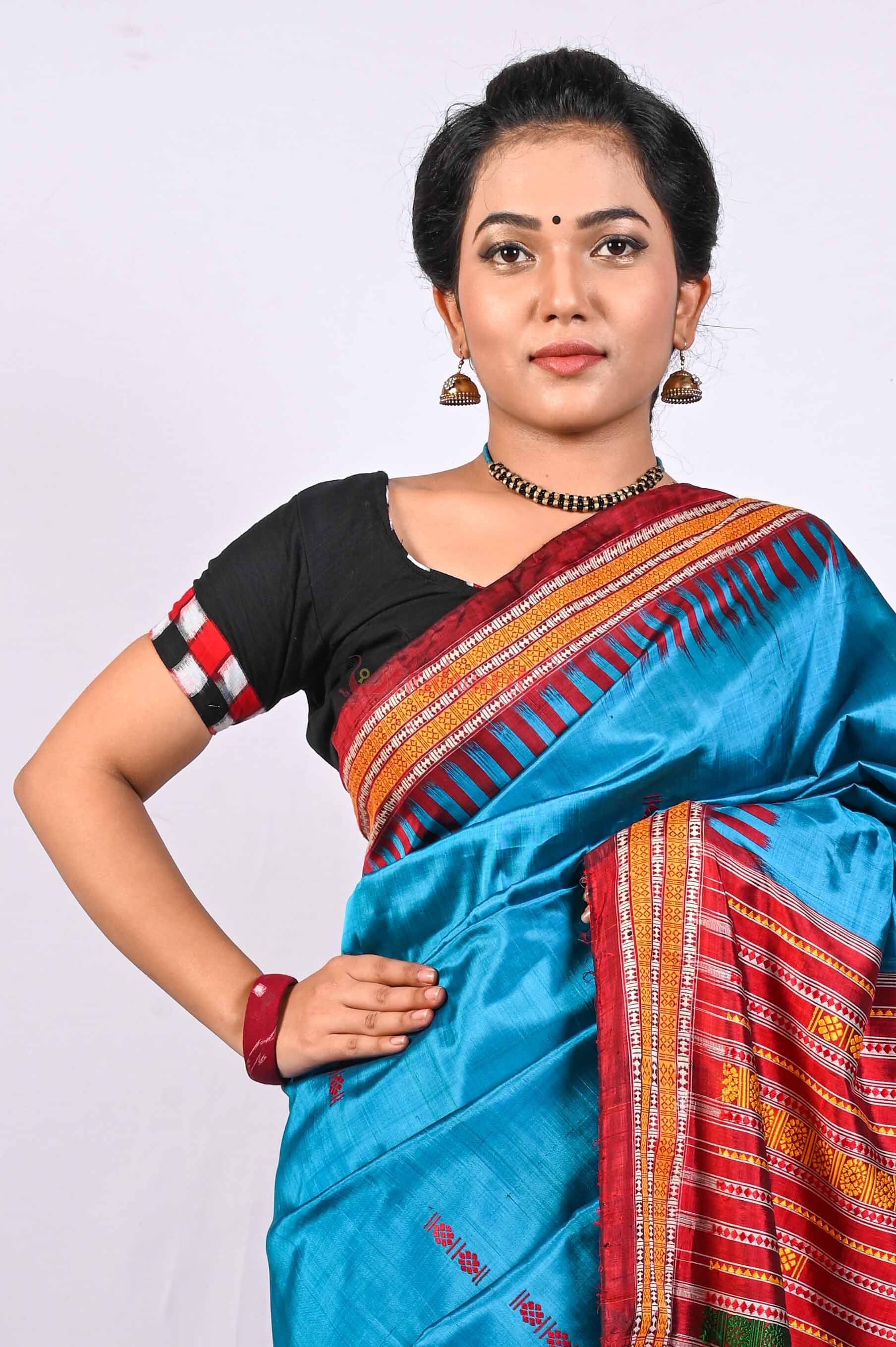 Black With Pasapali Border (Blouse)