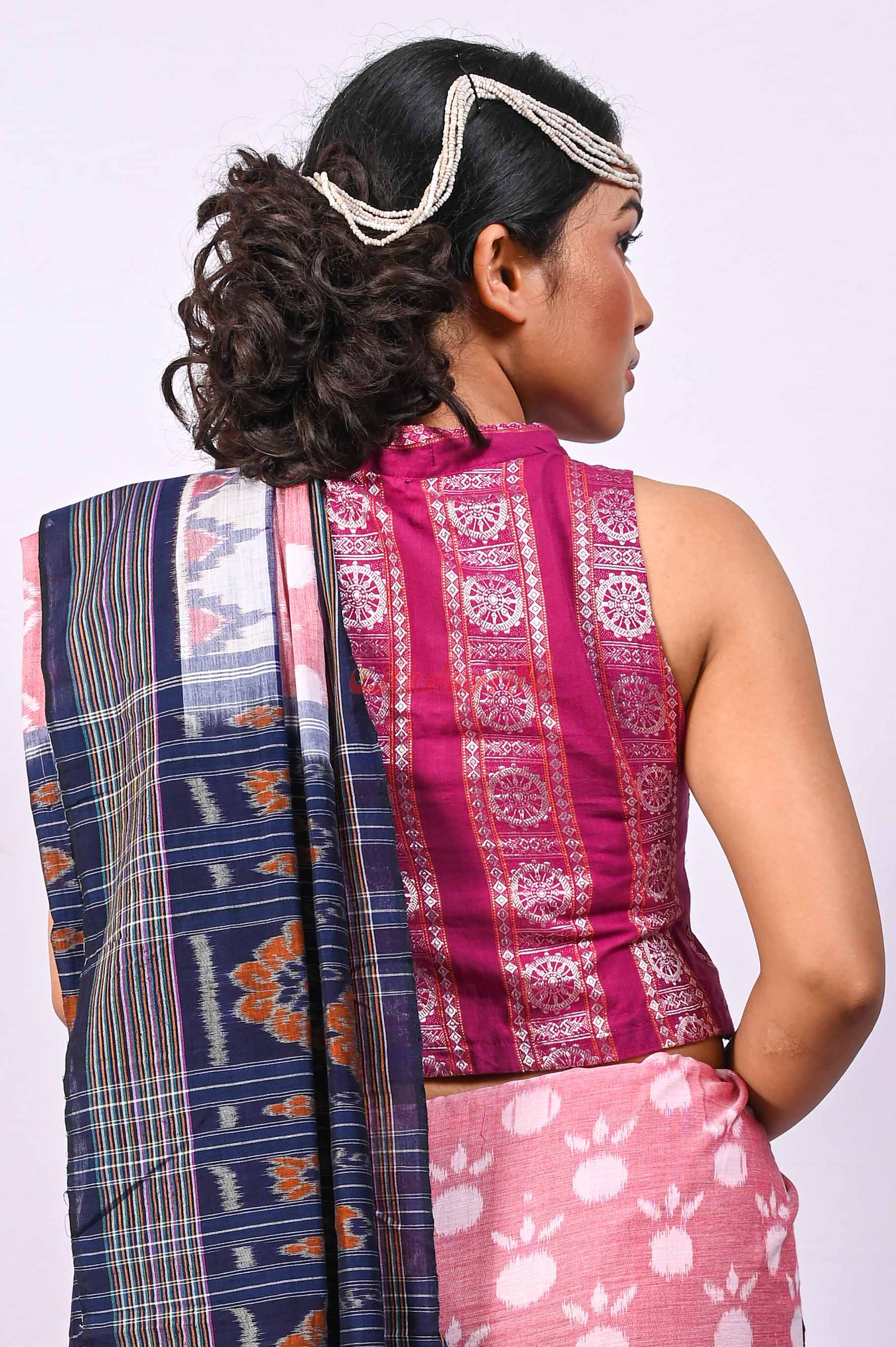 Konark Wheels Magenta (Blouse)