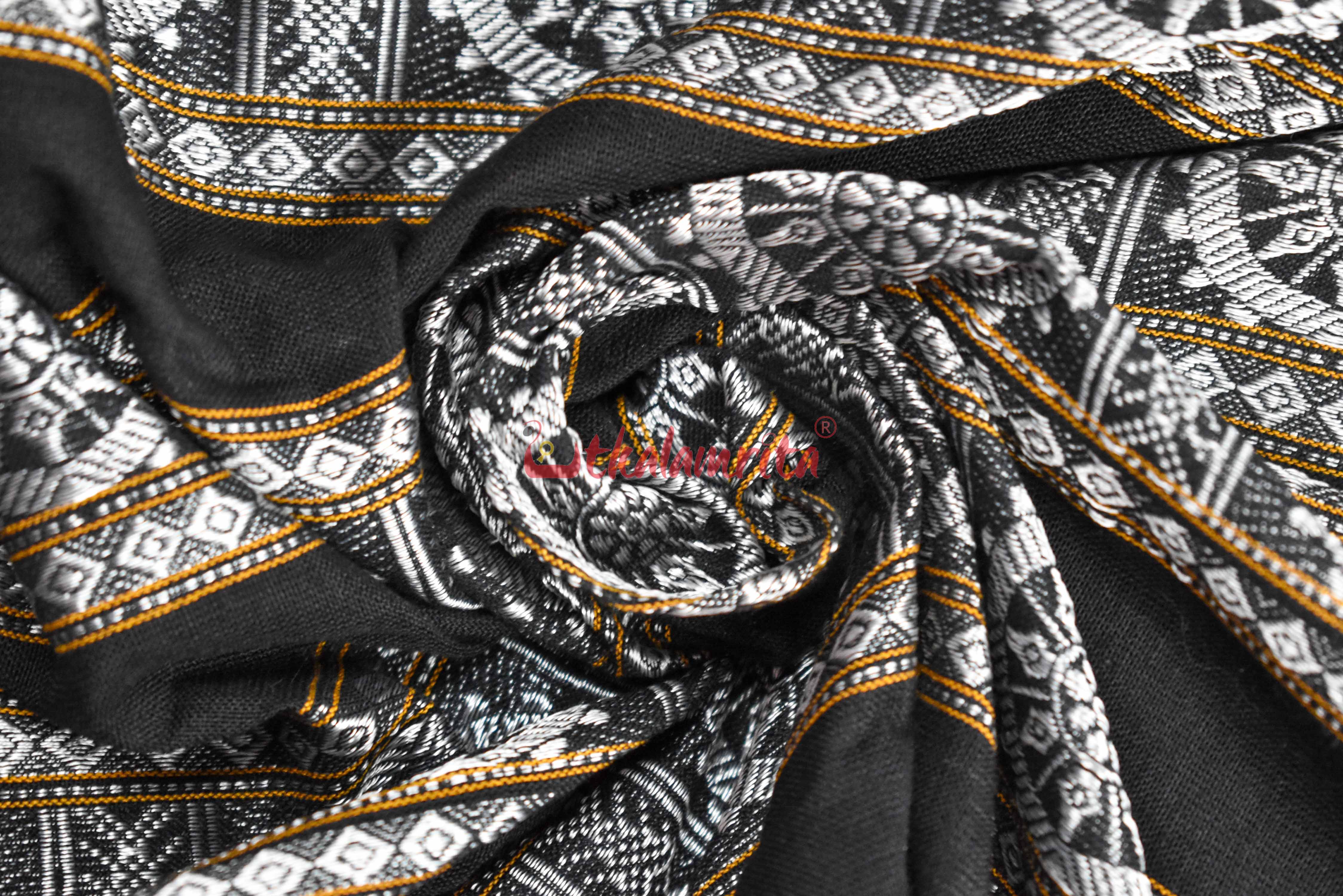 Black Konark Wheel (Fabric)