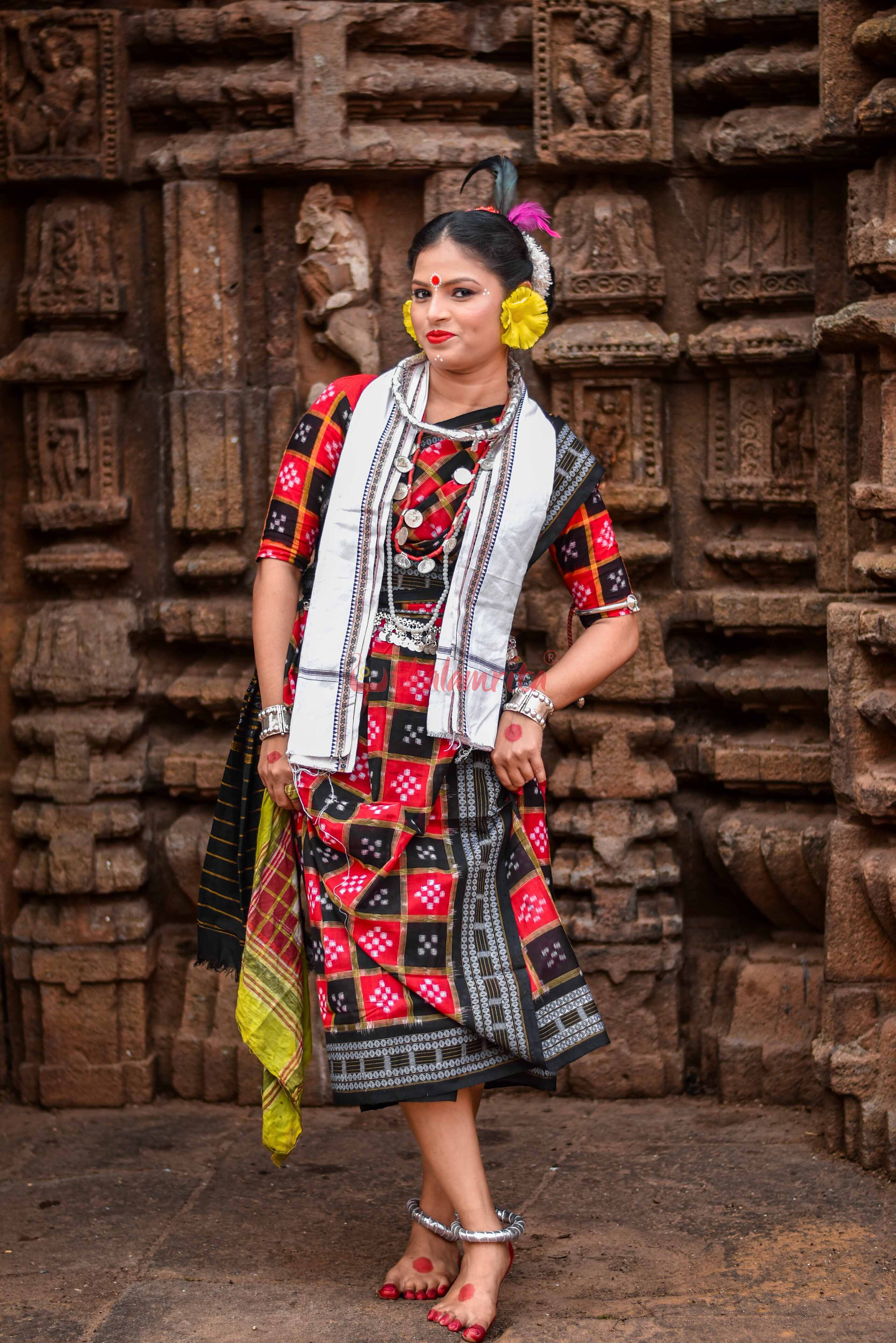 Mini Pasapali Wonder Red Saree