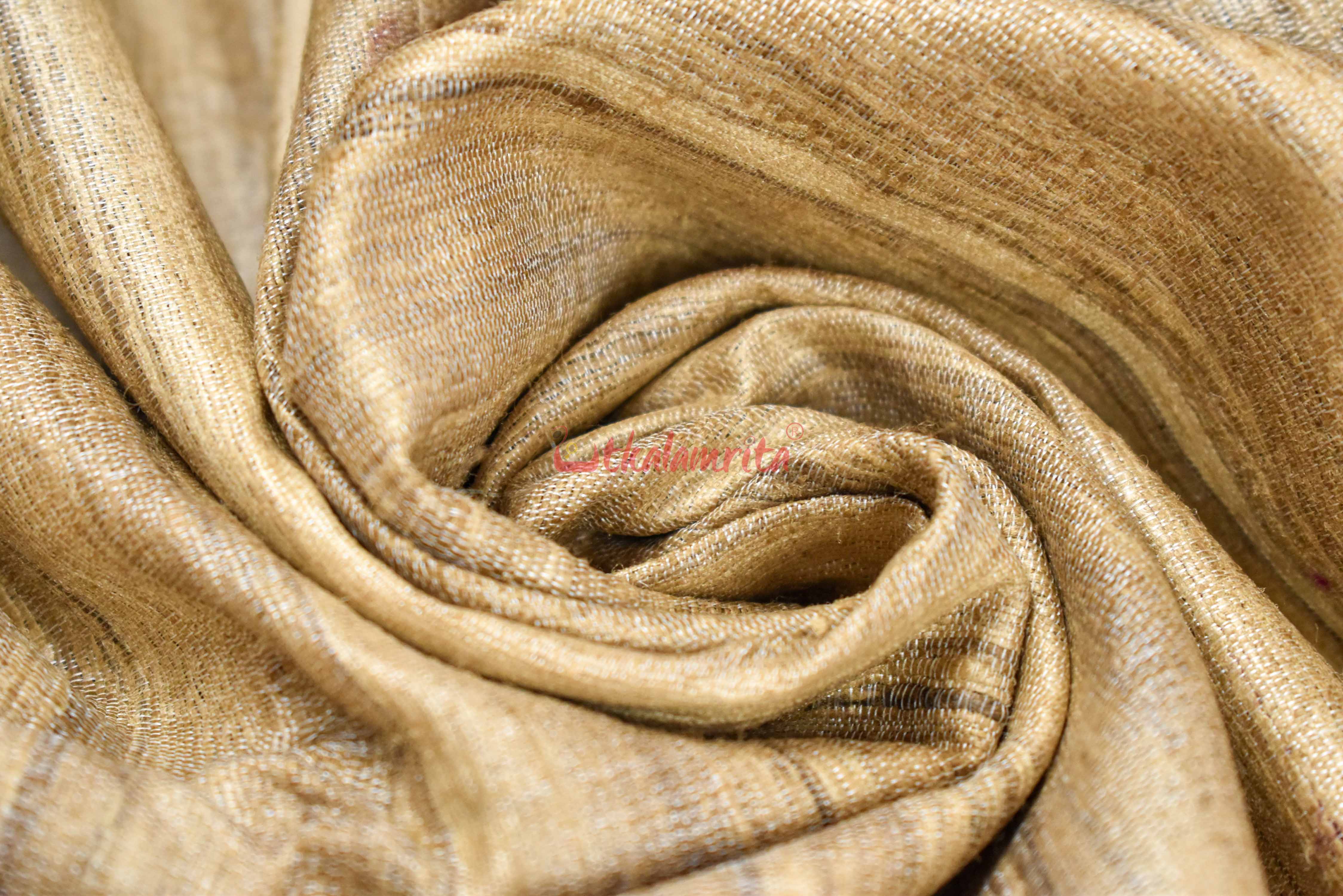 Beige Magenta Gopalpur Tussar Saree