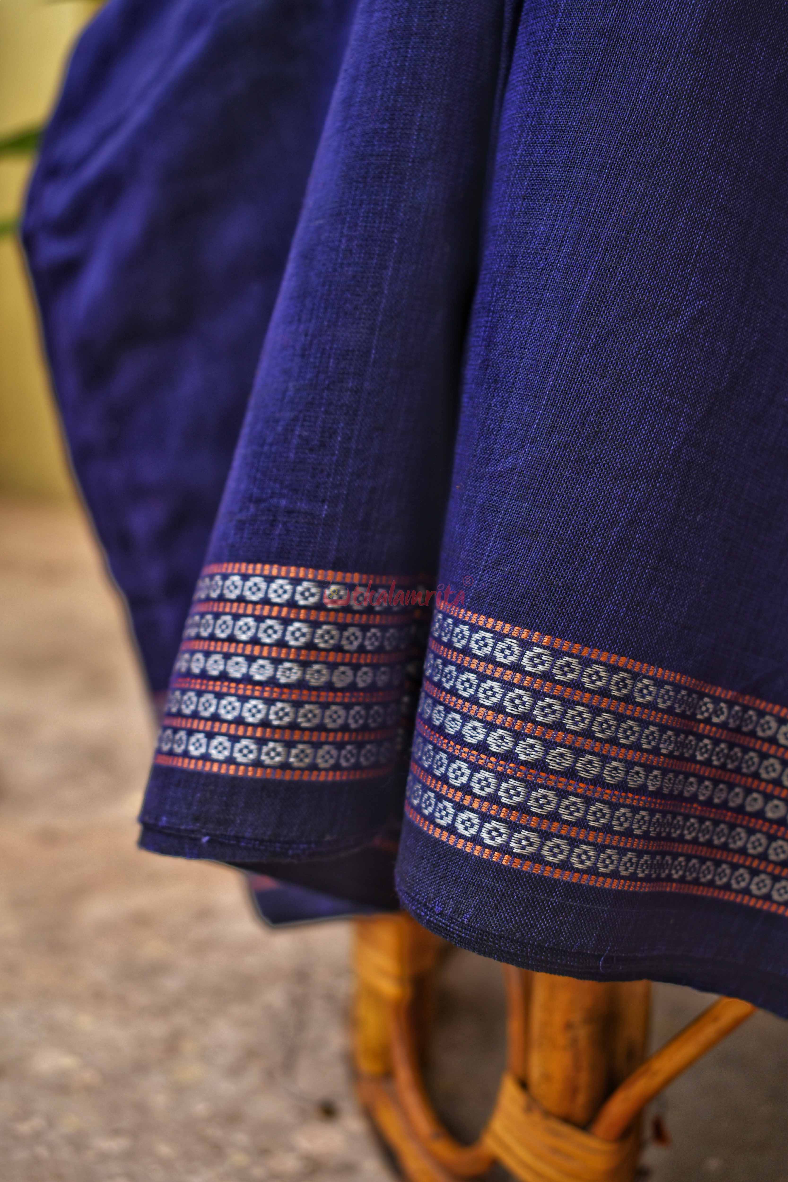 Plain Blouse Navy Blue (Fabric)