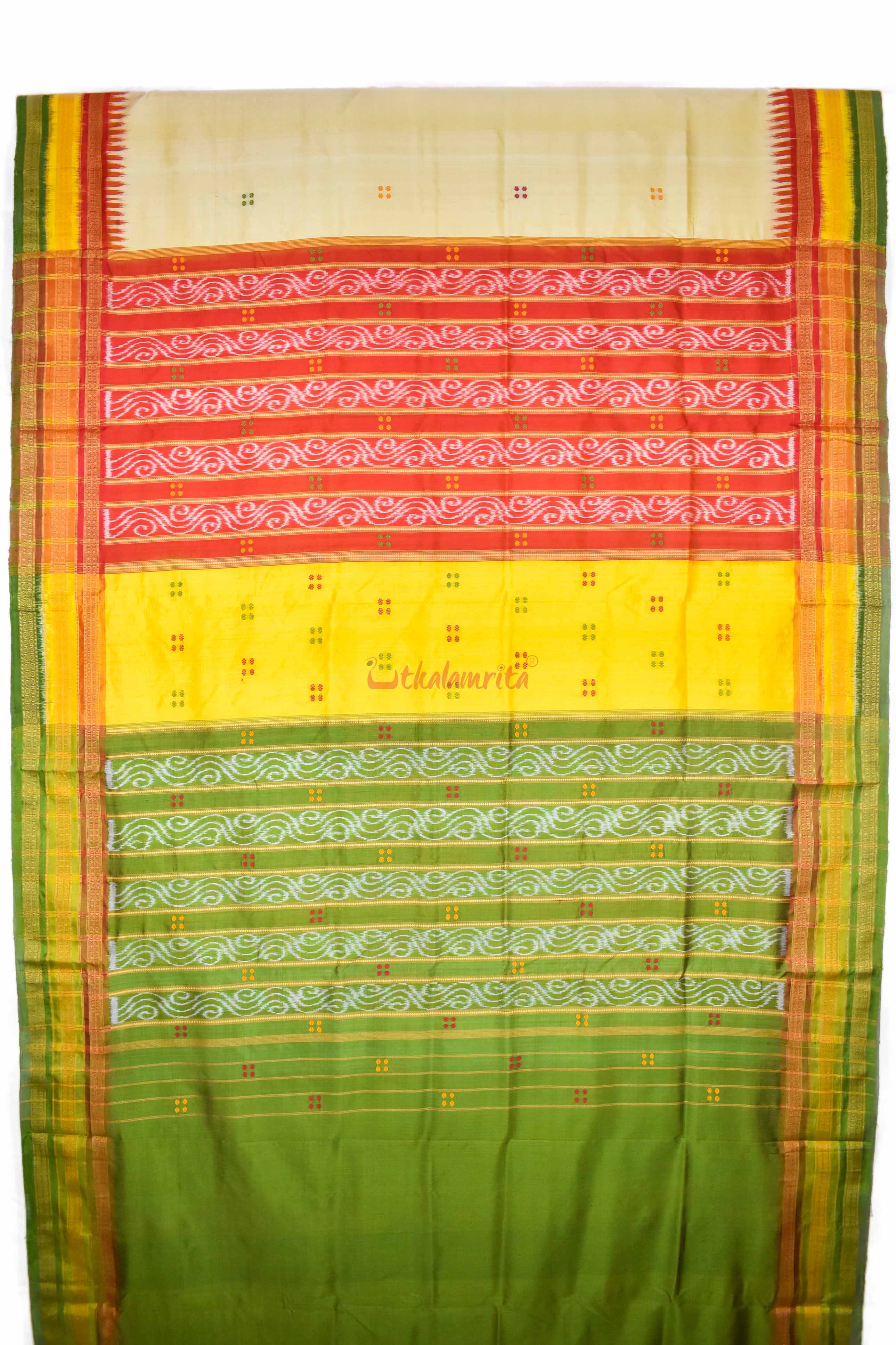 Ghee Kathifera Triple Border Khandua Silk