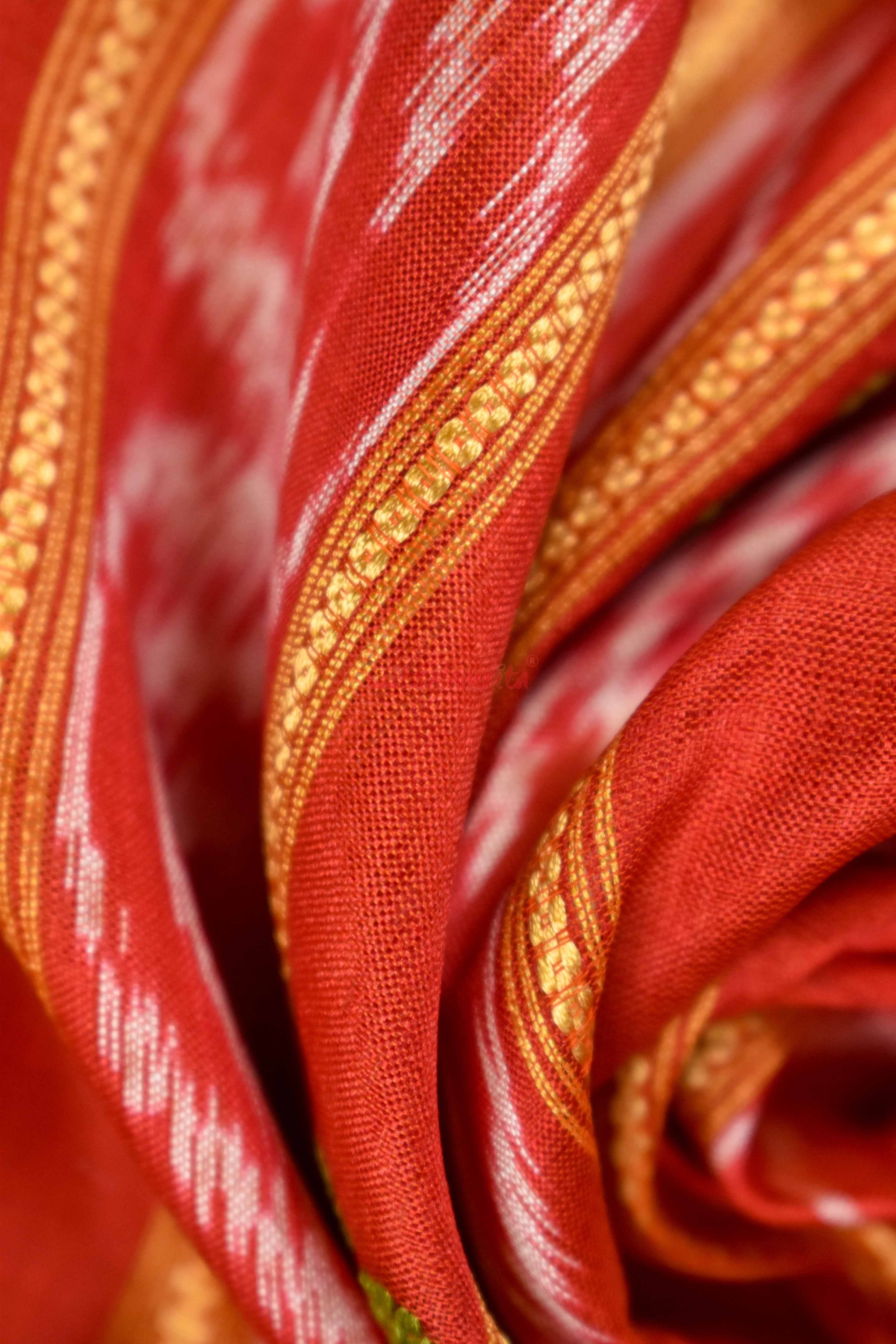 Ghee Kathifera Triple Border Khandua Silk
