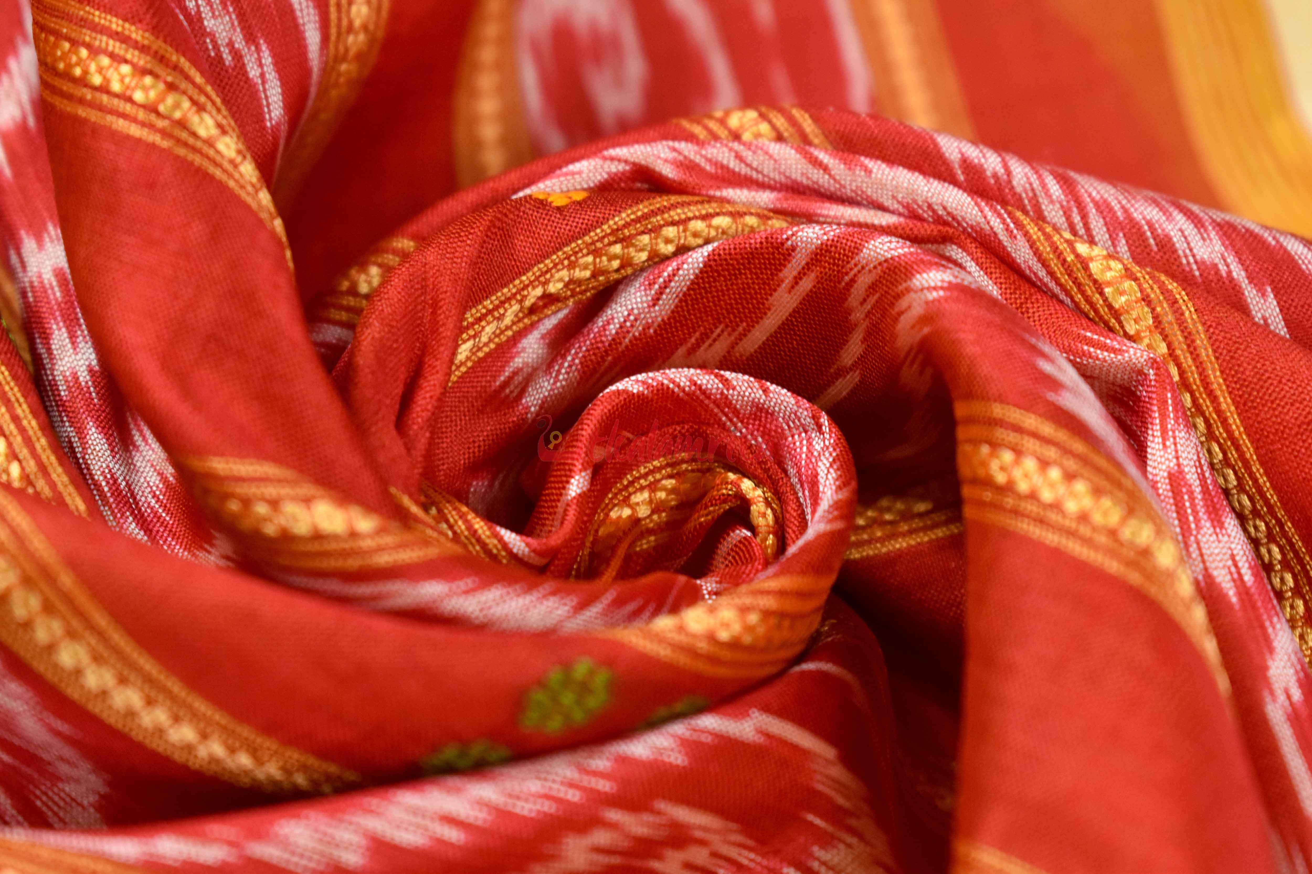 Ghee Kathifera Triple Border Khandua Silk