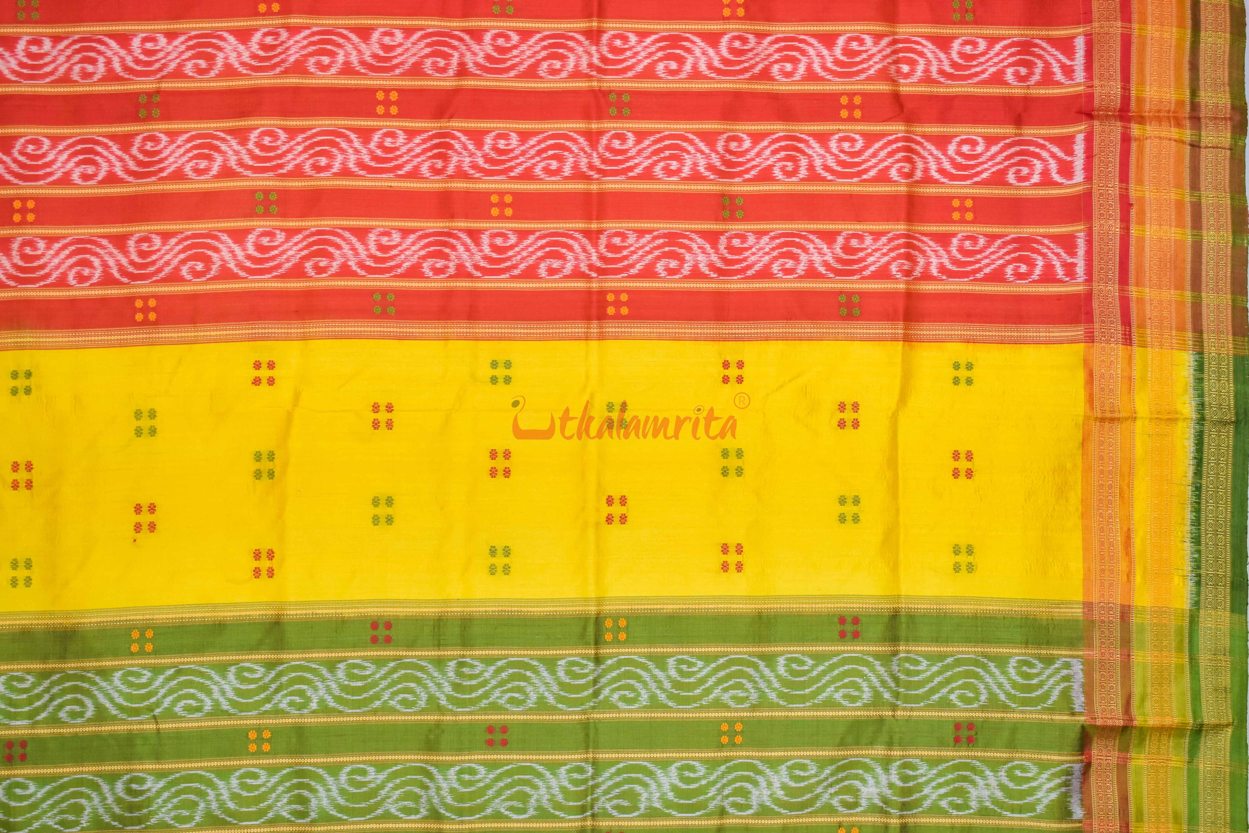 Ghee Kathifera Triple Border Khandua Silk