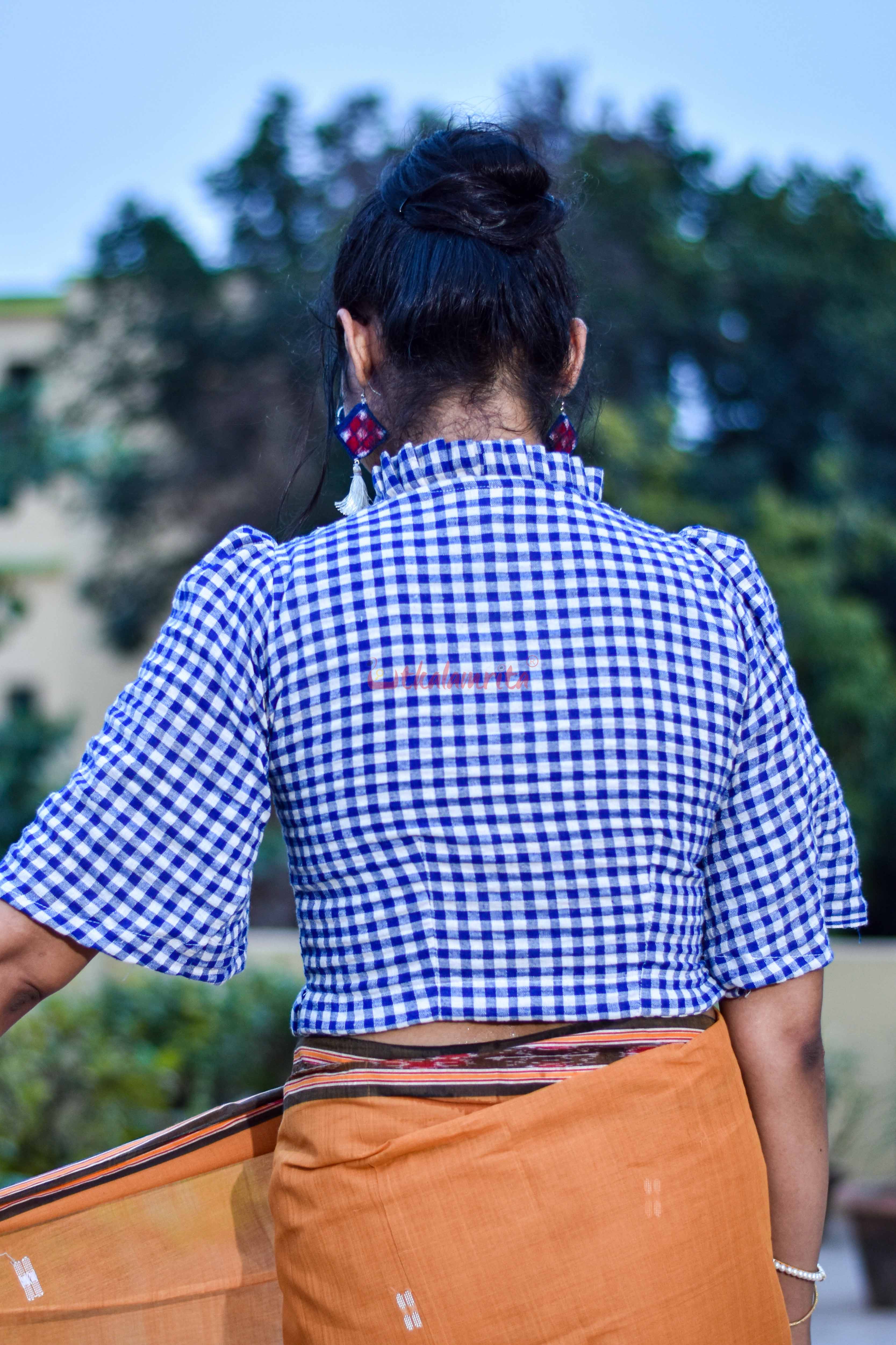 Blue Check Kotpad (Blouse)