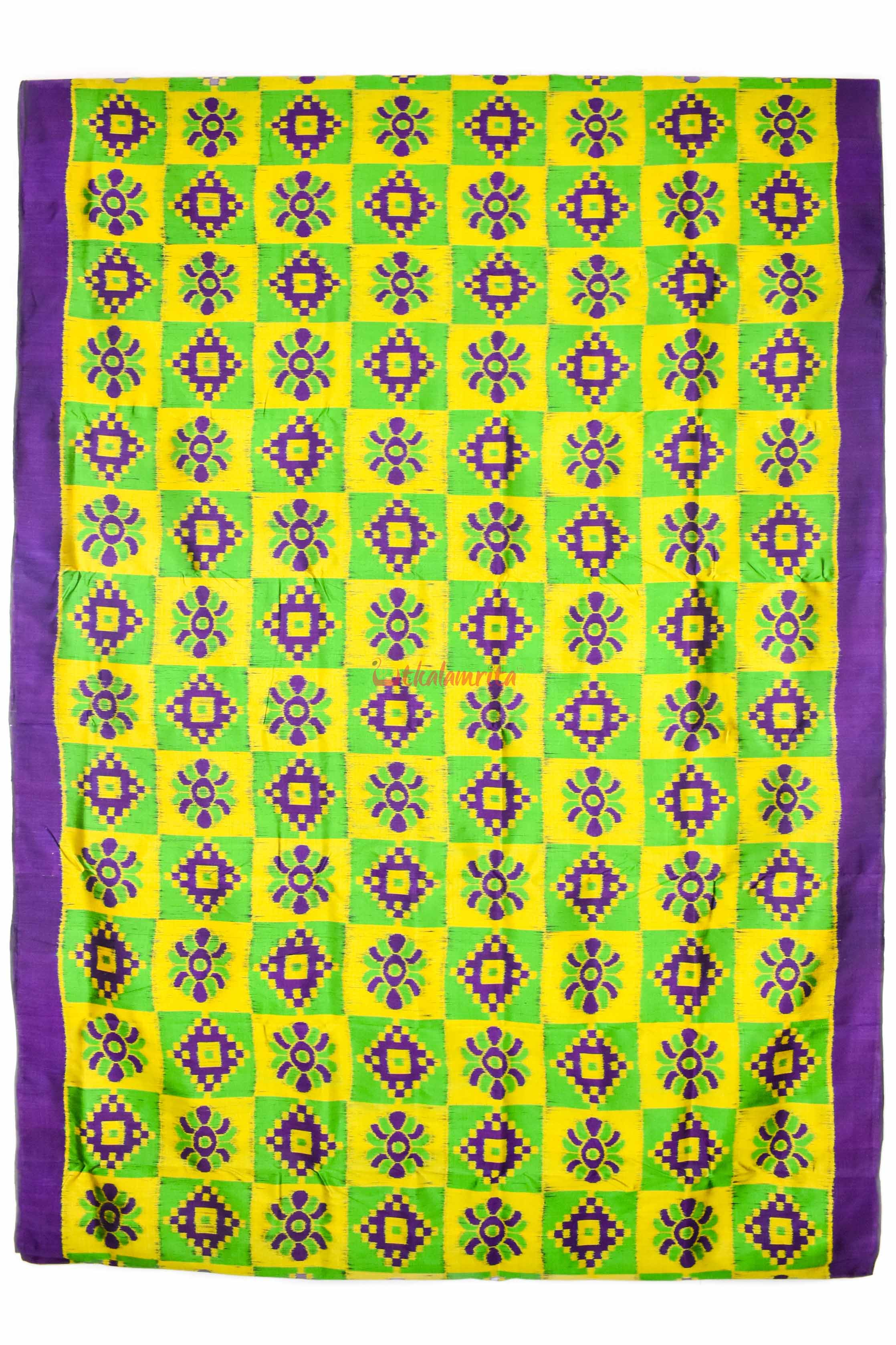 Purple Lemon Pasapali Khandua Silk