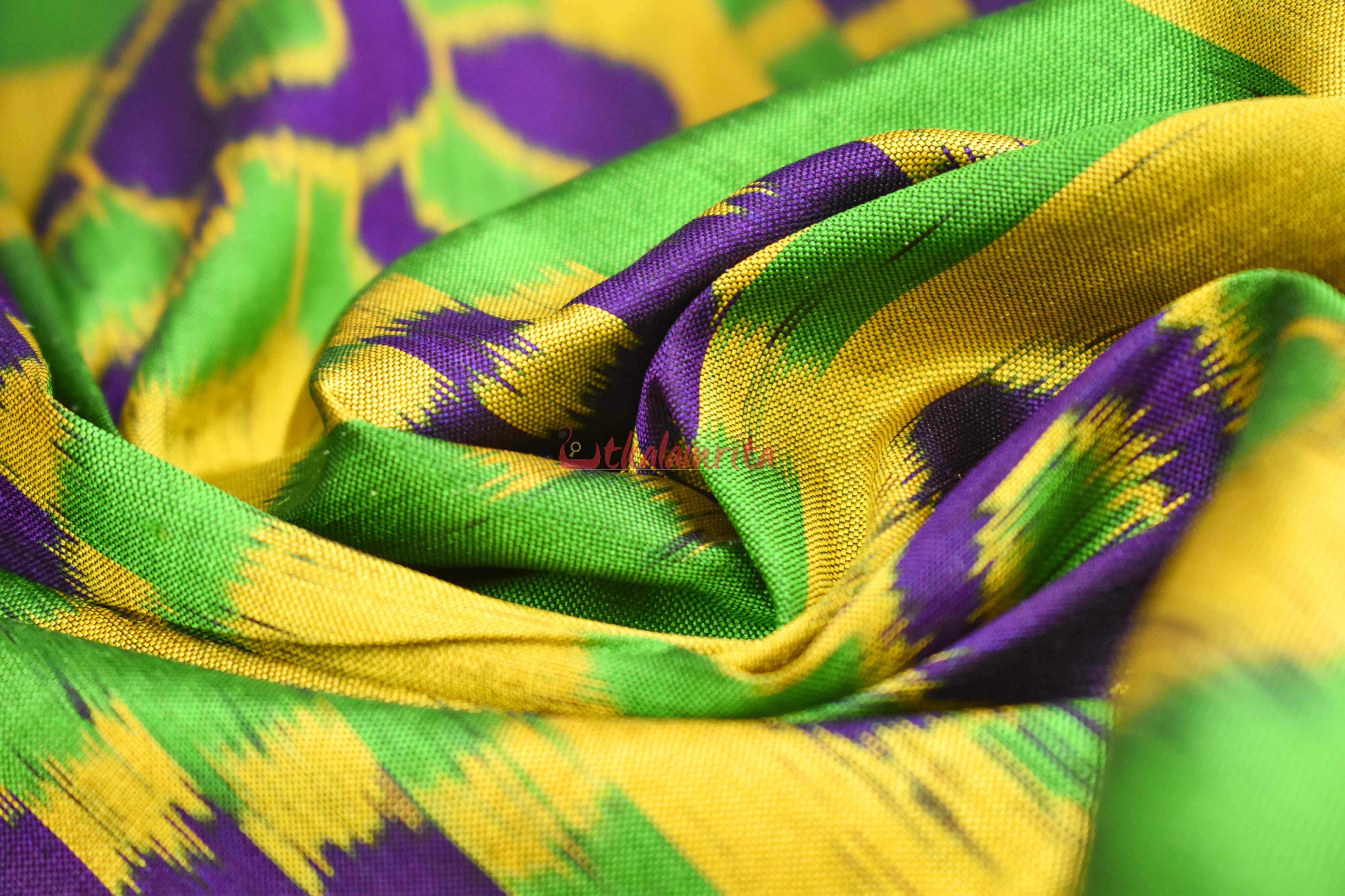 Purple Lemon Pasapali Khandua Silk