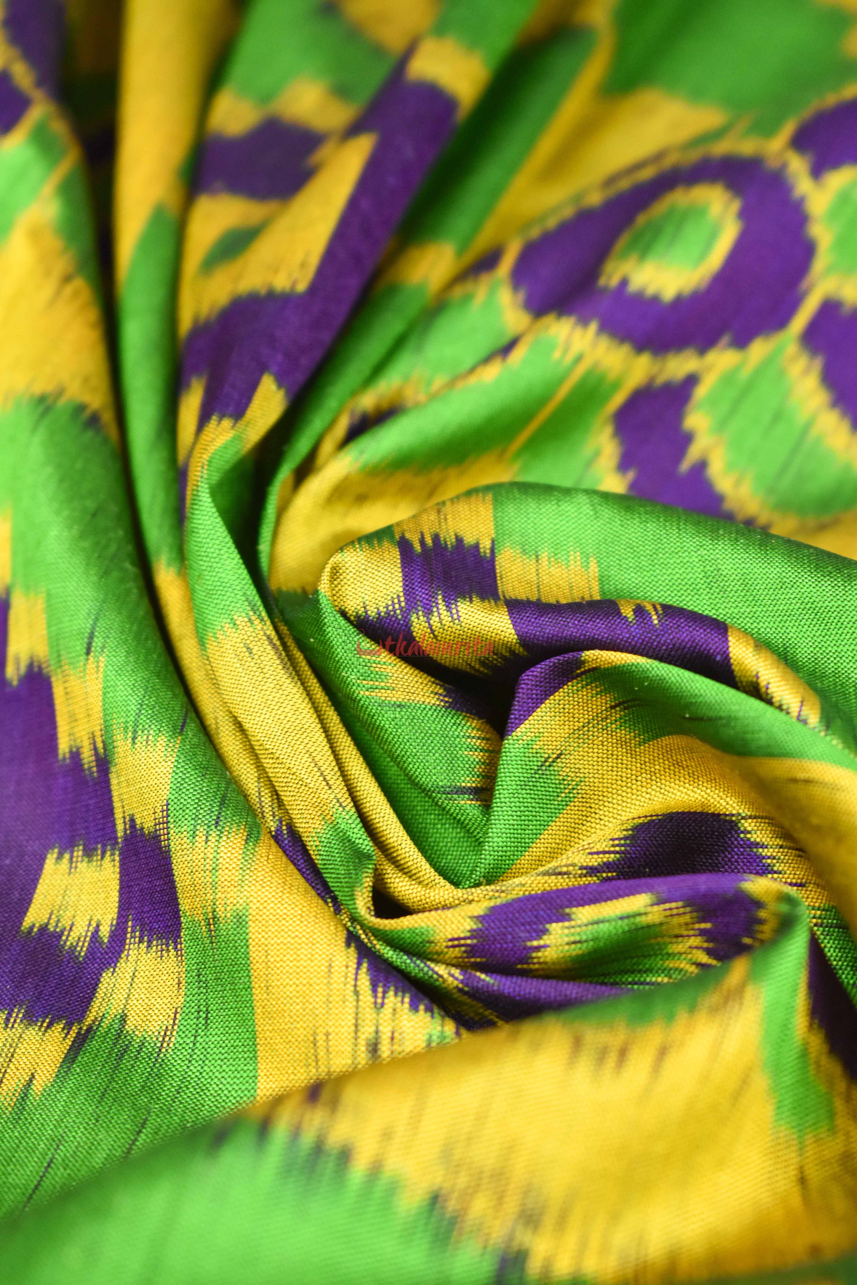 Purple Lemon Pasapali Khandua Silk