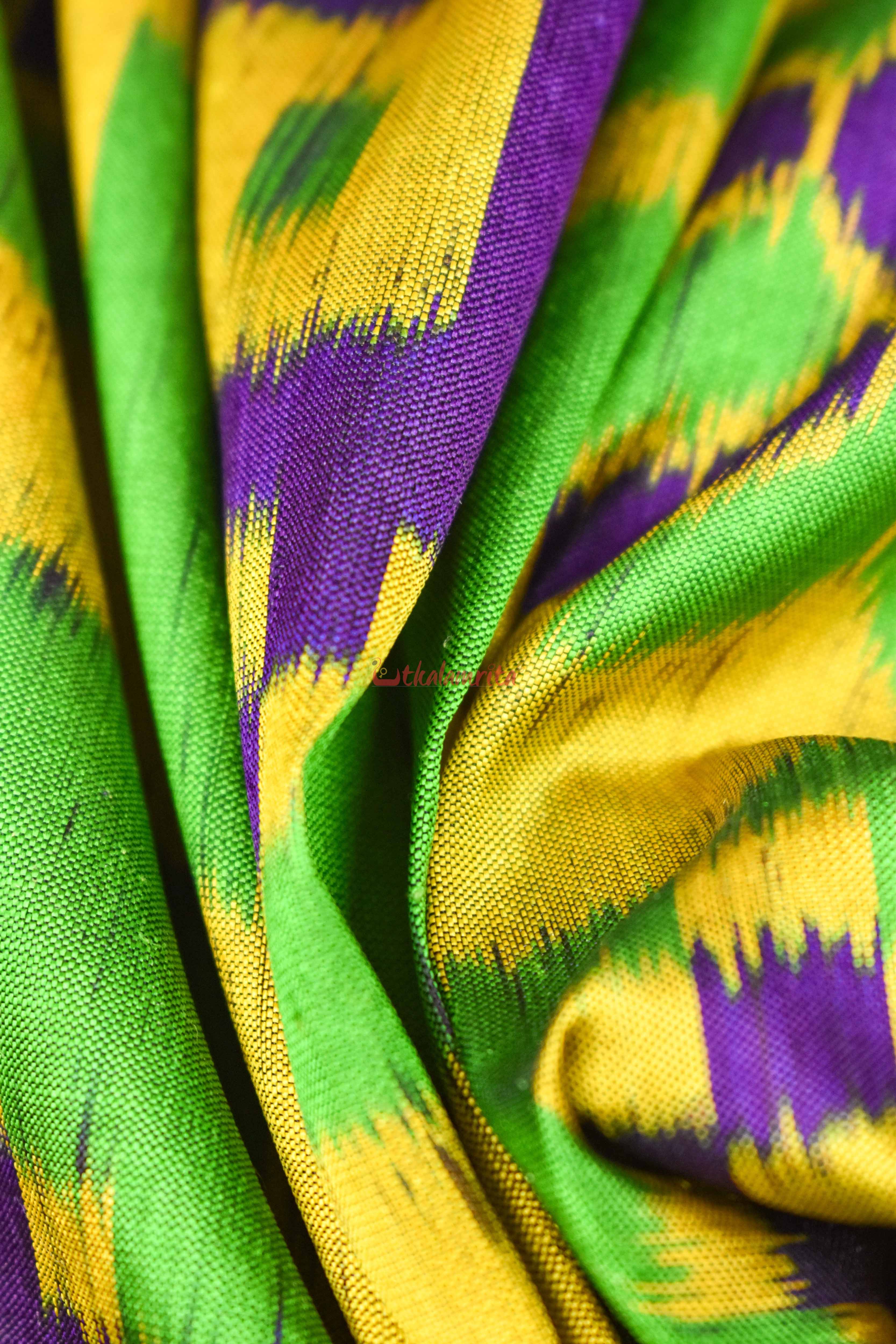 Purple Lemon Pasapali Khandua Silk