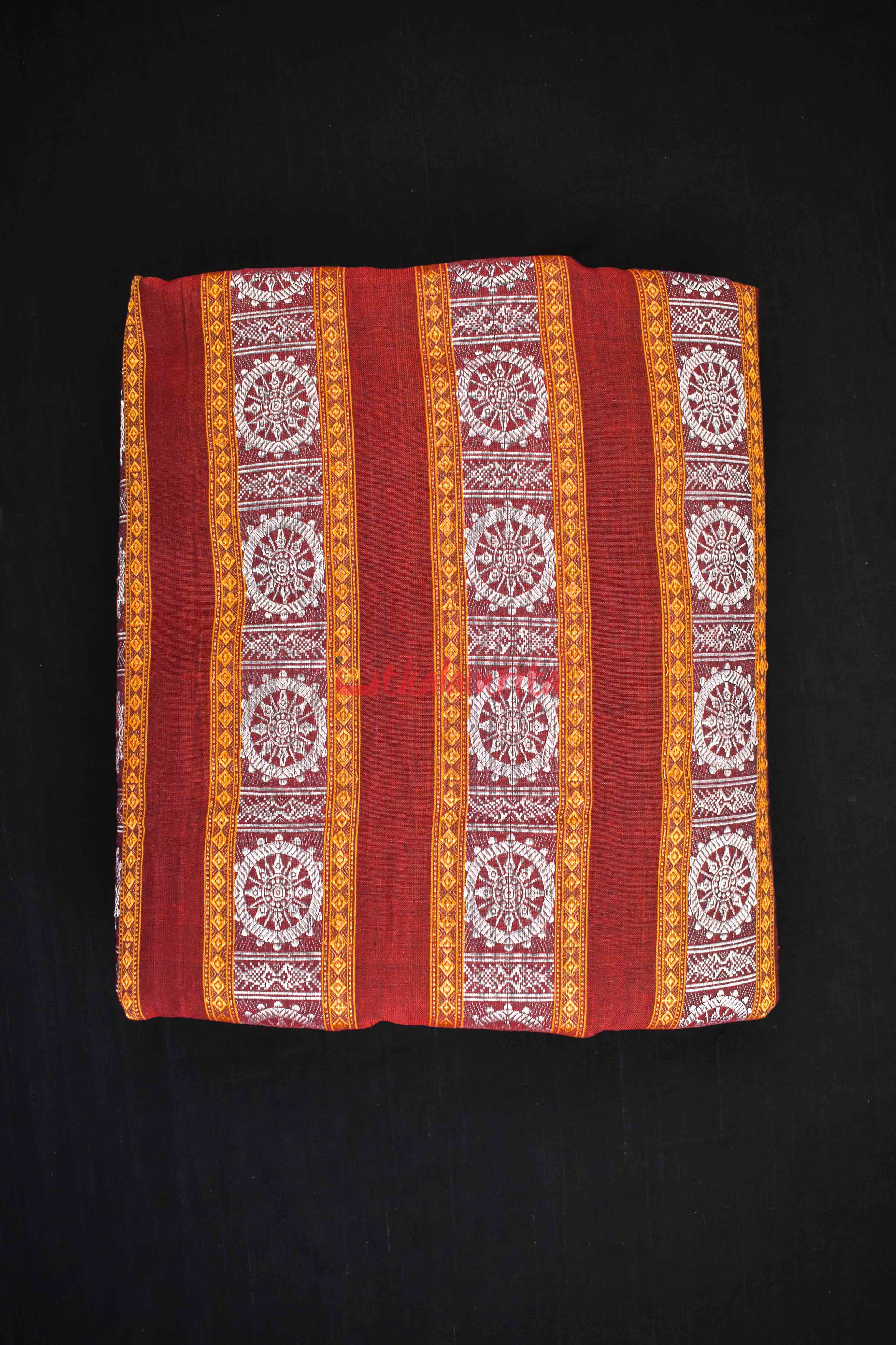 Maroon Konark Chakra (Fabric)