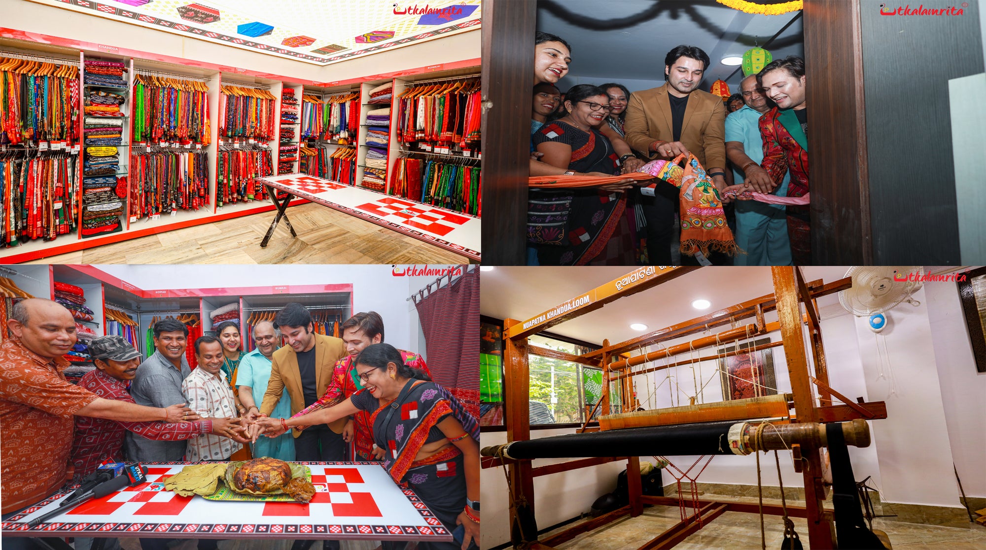 Utkalamrita's Exclusive Odisha Handloom GI Store with running loom installation launched!