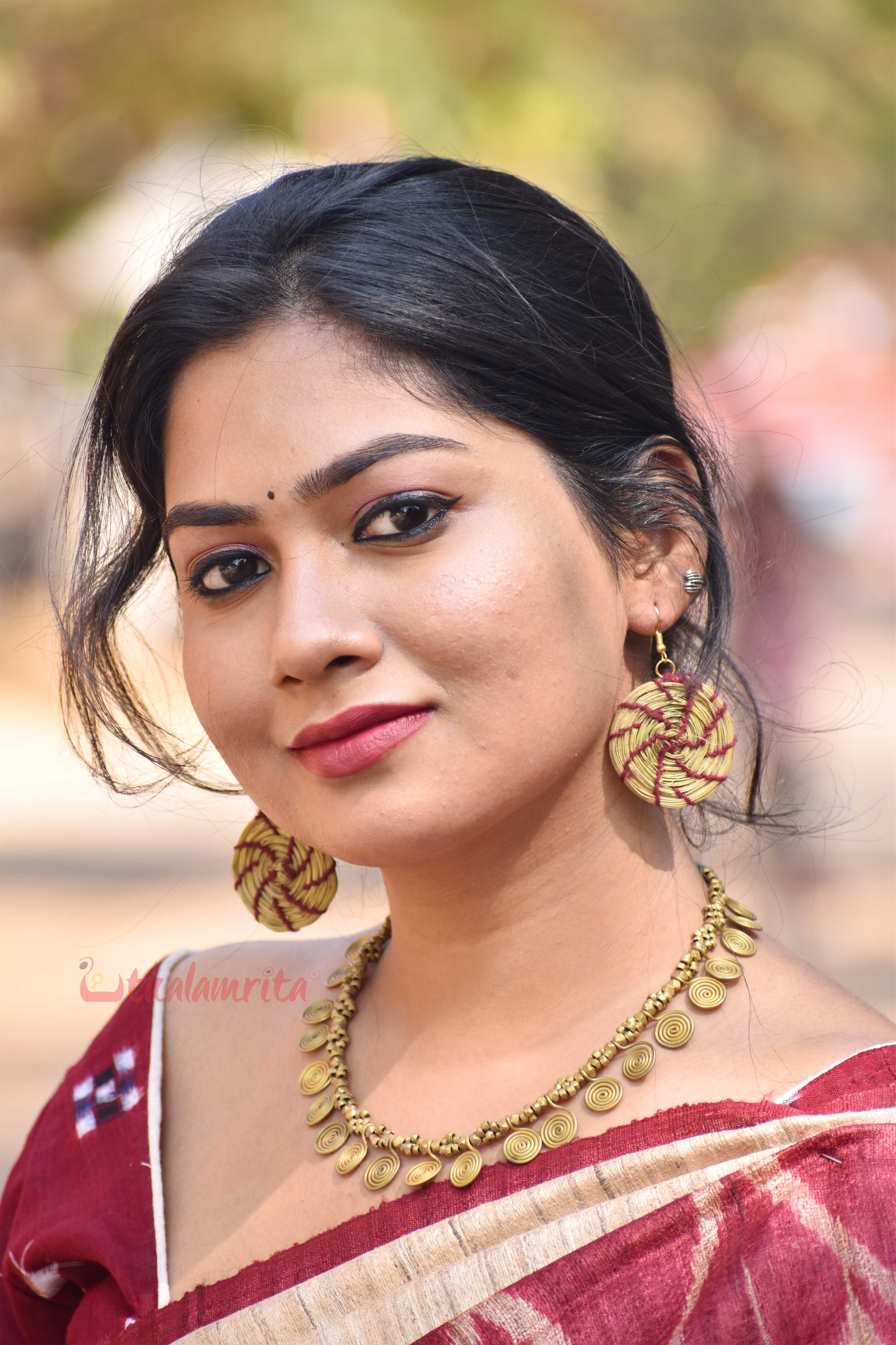 Golden Grass Earrings