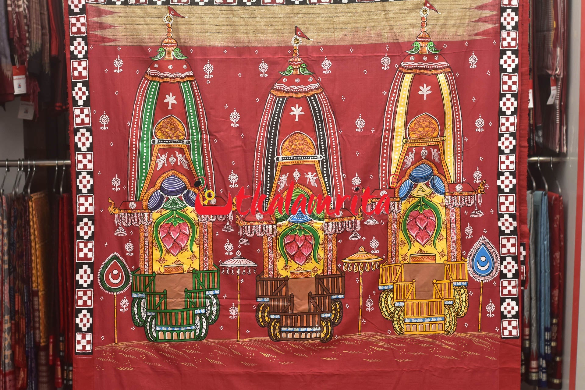 Pattachitra Handpainted Silk Sarees