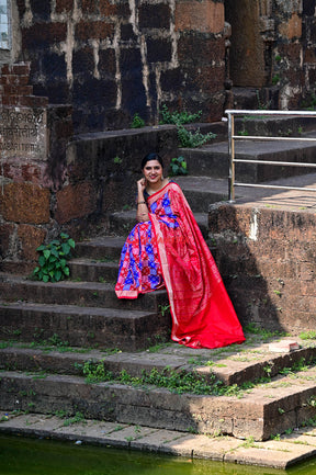 45 Kuthi Multicolor Sambalpuri Pasapali Silk Saree