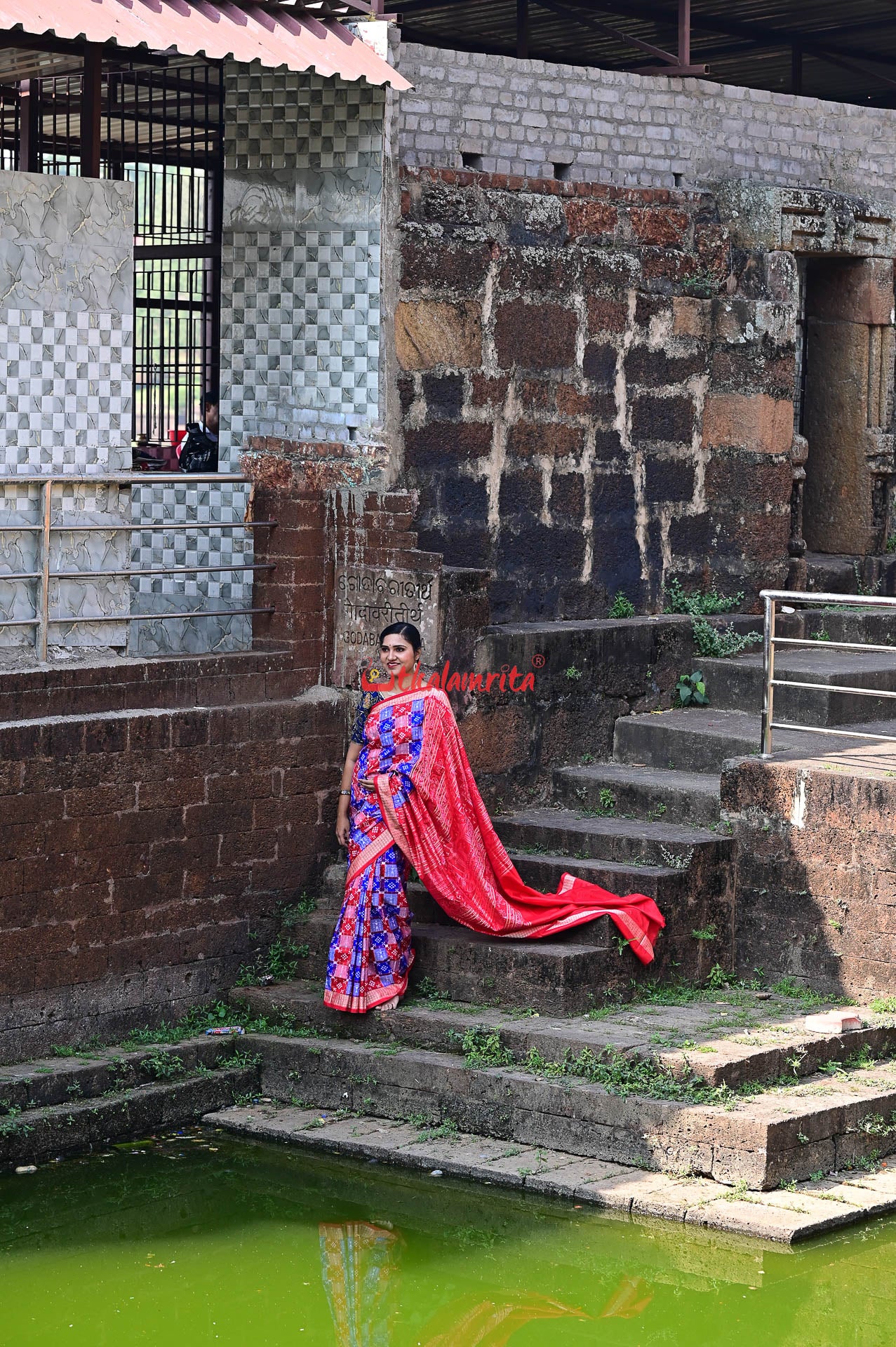 45 Kuthi Multicolor Sambalpuri Pasapali Silk Saree