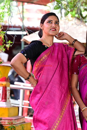 Pink Dongria Gopalpur Tussar Saree