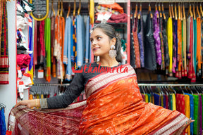 Beena Rust Bapta Saree