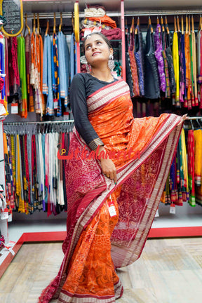 Beena Rust Bapta Saree