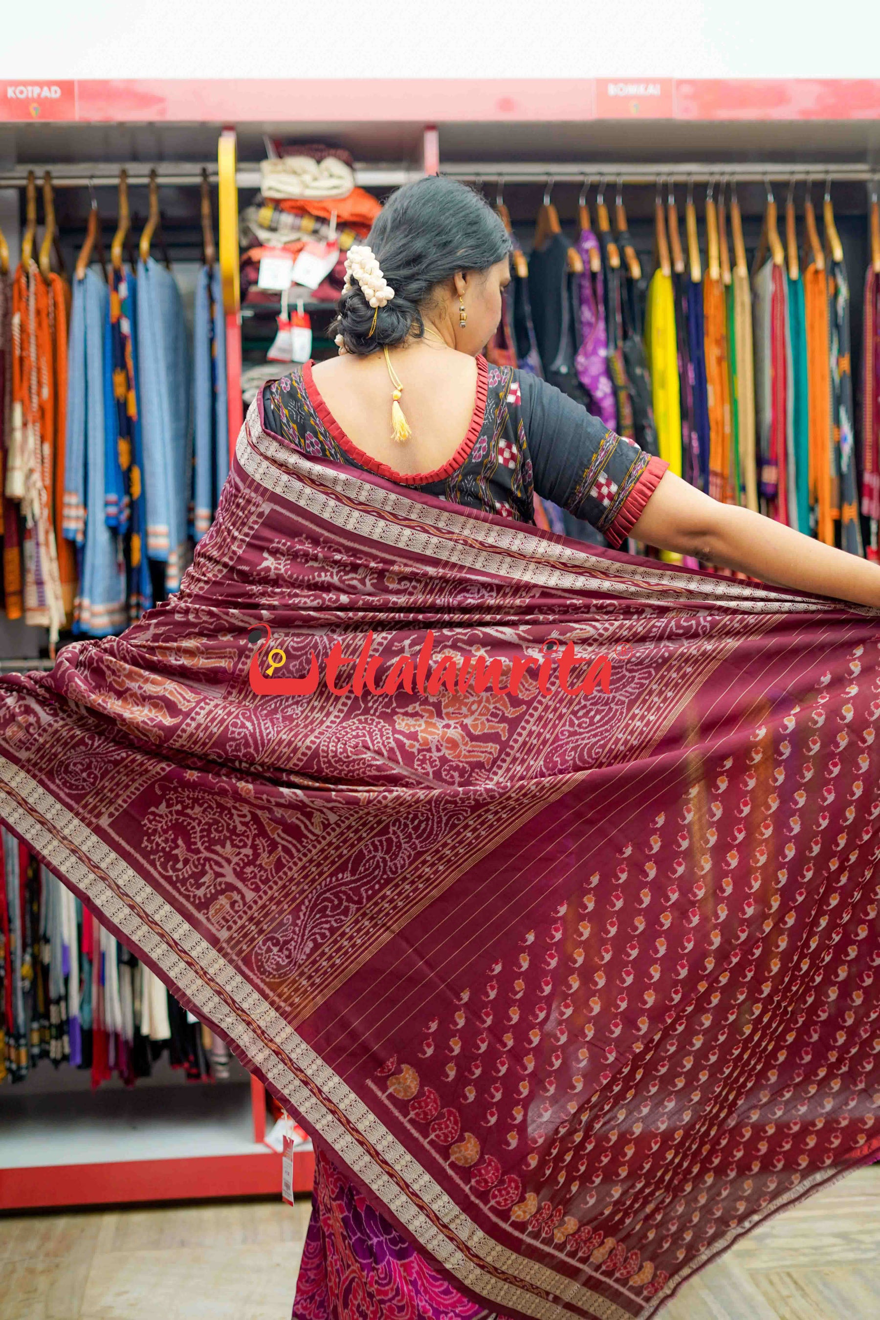 Rani Pink Paithani Silk Saree | Leemboodi