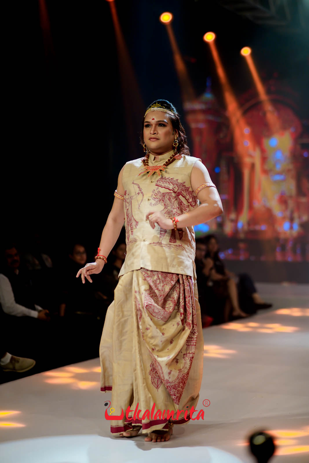 Rama Abhiseka Tussar Pattachitra Silk Saree