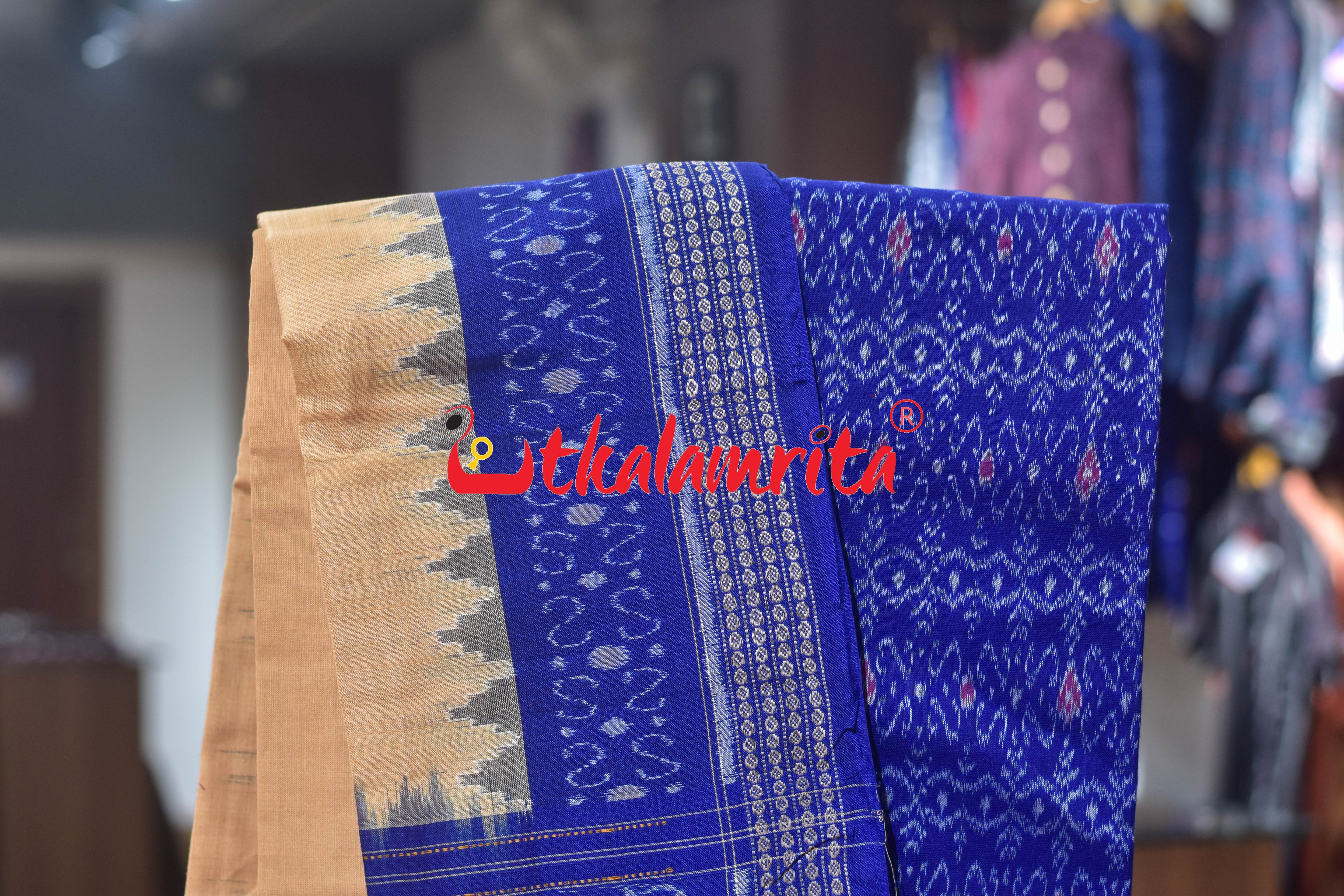 Blue Cream S Bandha Cotton Dress Set