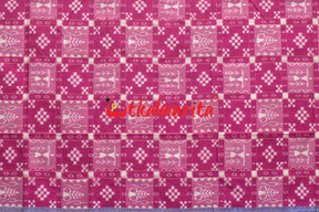 45 Kuthi Pink Sambalpuri Pasapali Silk Saree